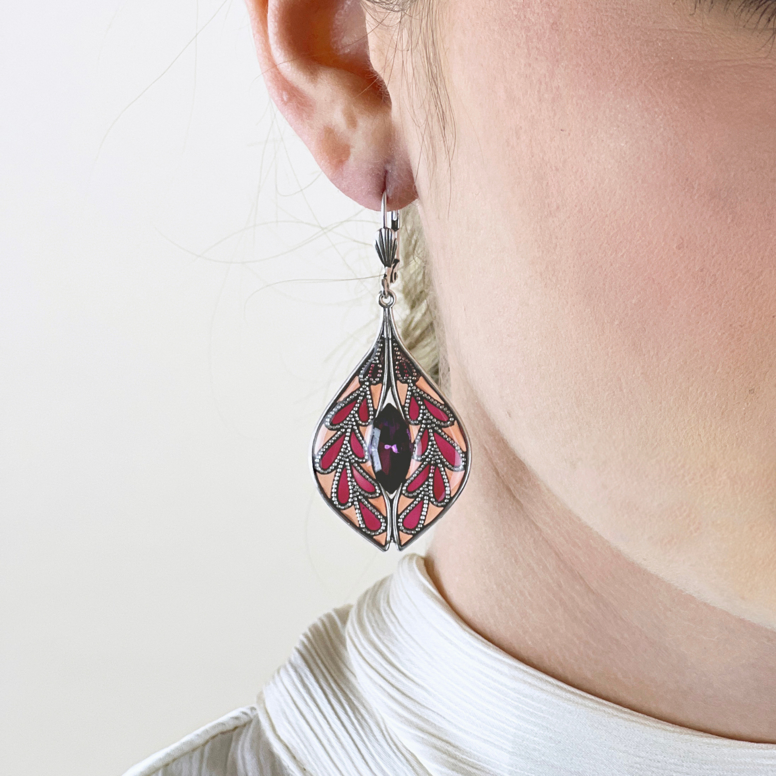 Boucles d'oreilles Gentiane
