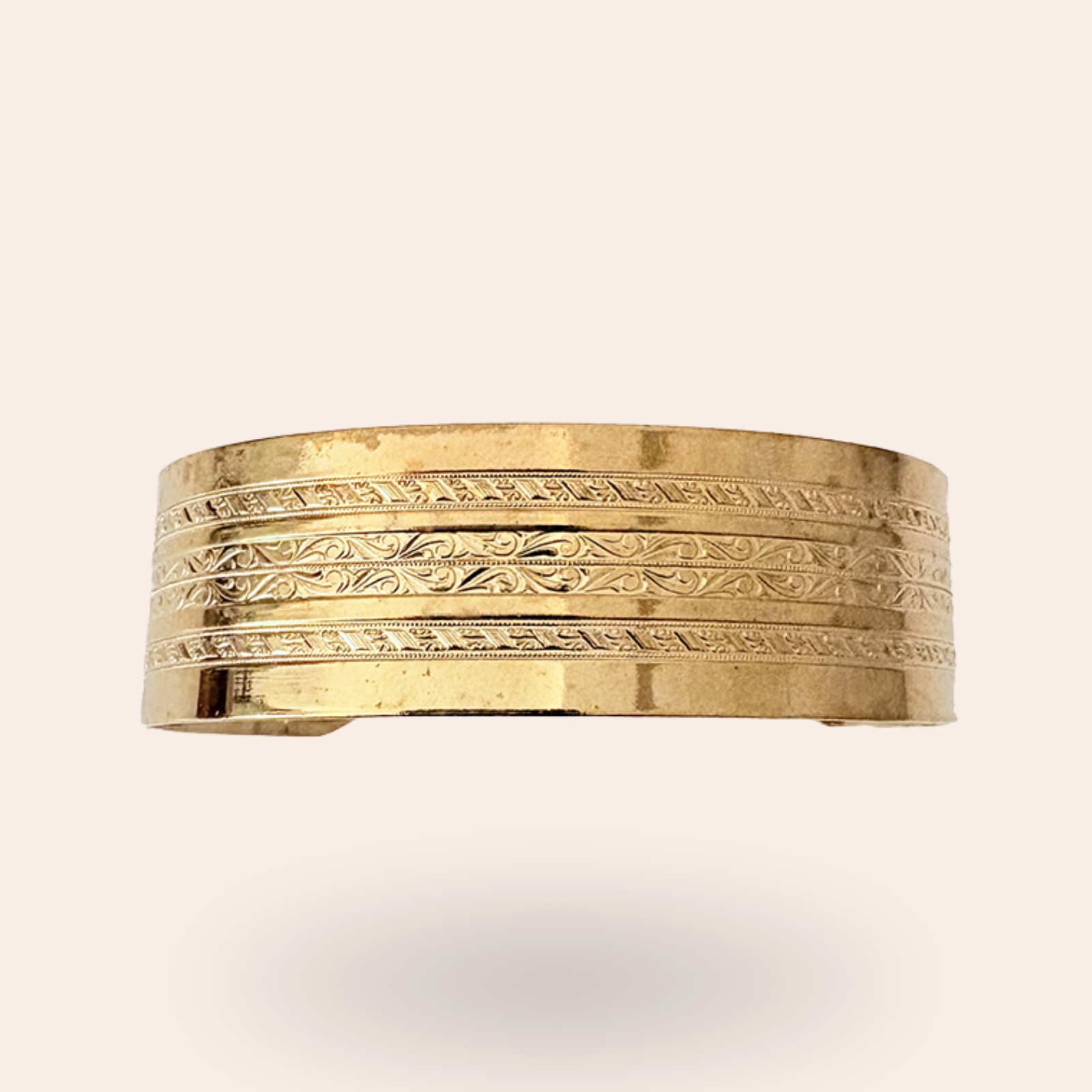Bracelet Rainure Doré