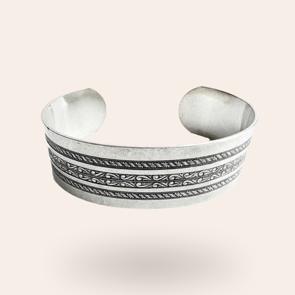 Bracelet Rainure Argenté