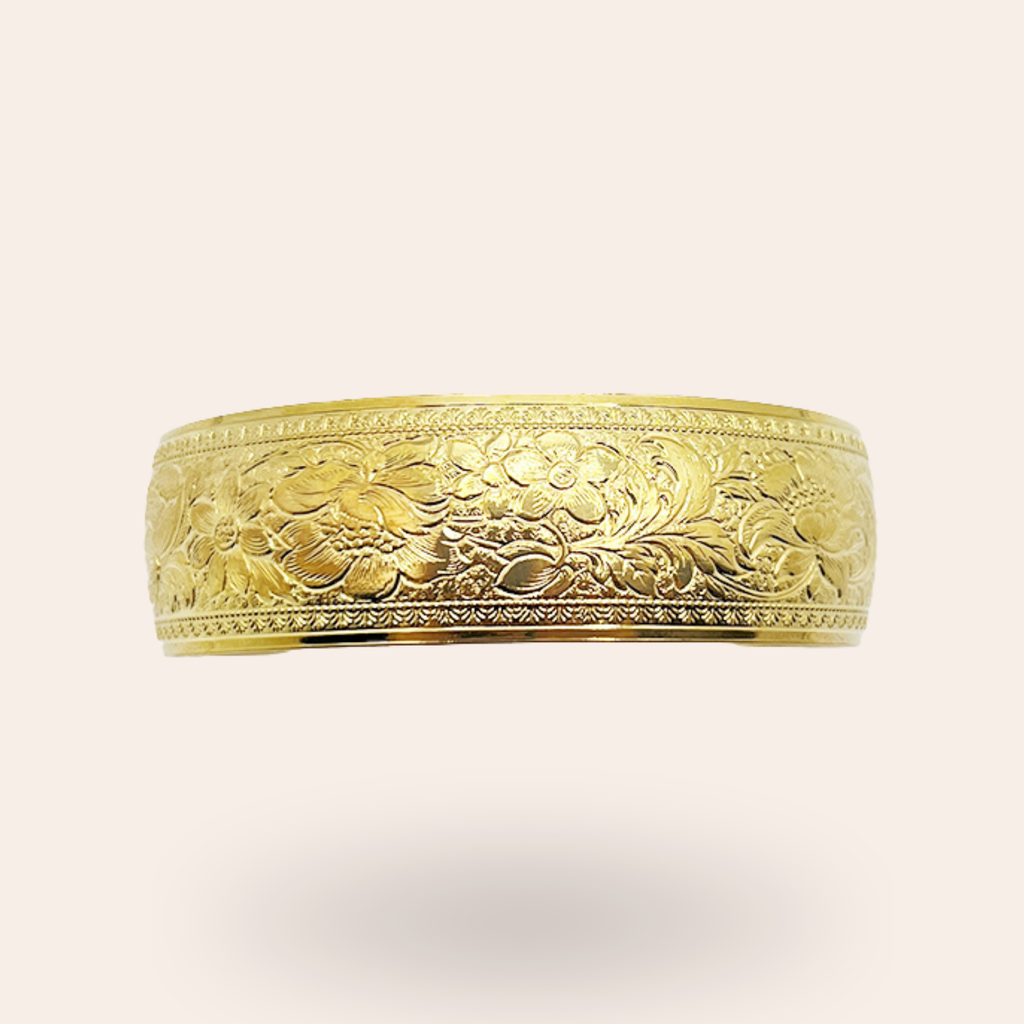 Bracelet Gravure Doré