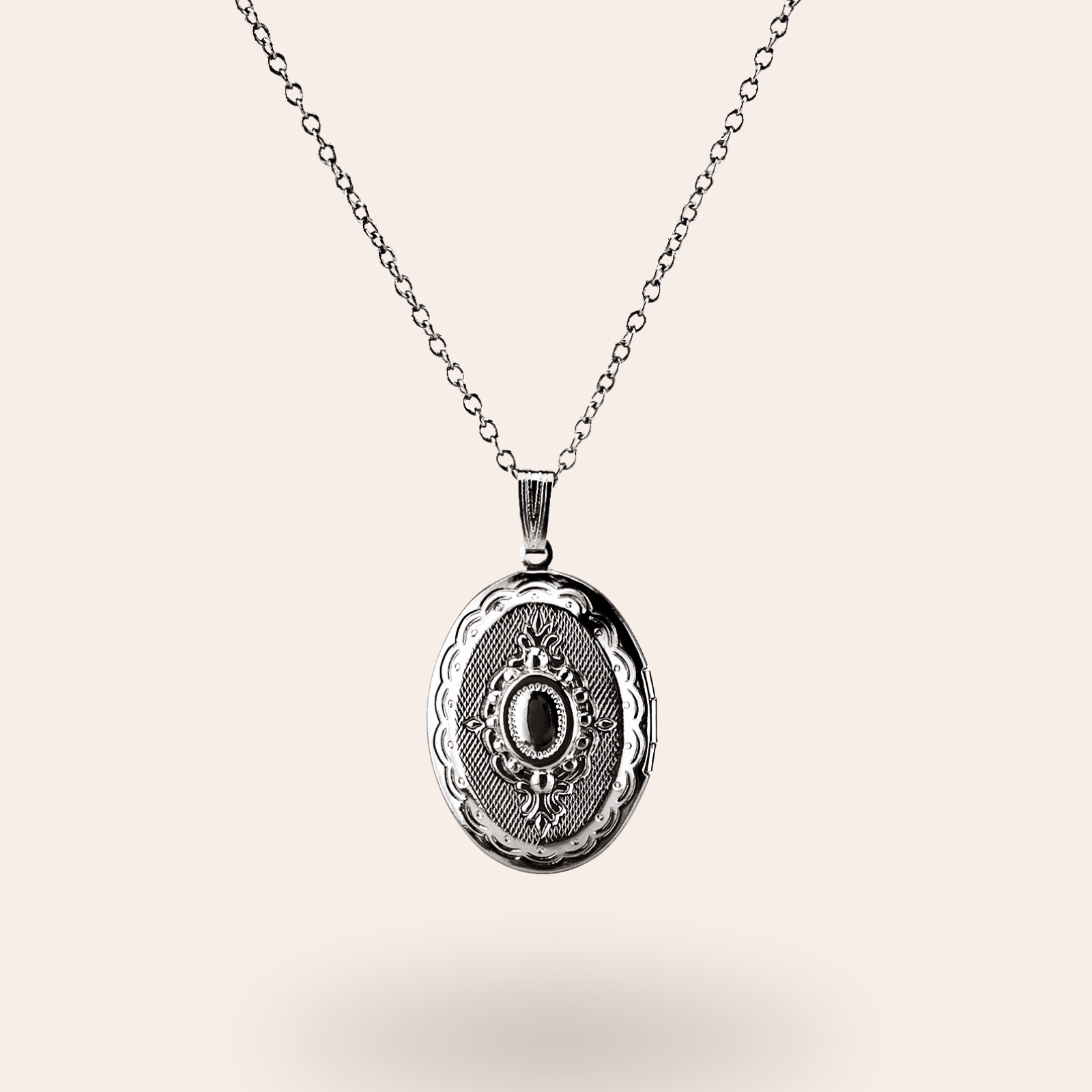Collier Locket minorque Argenté