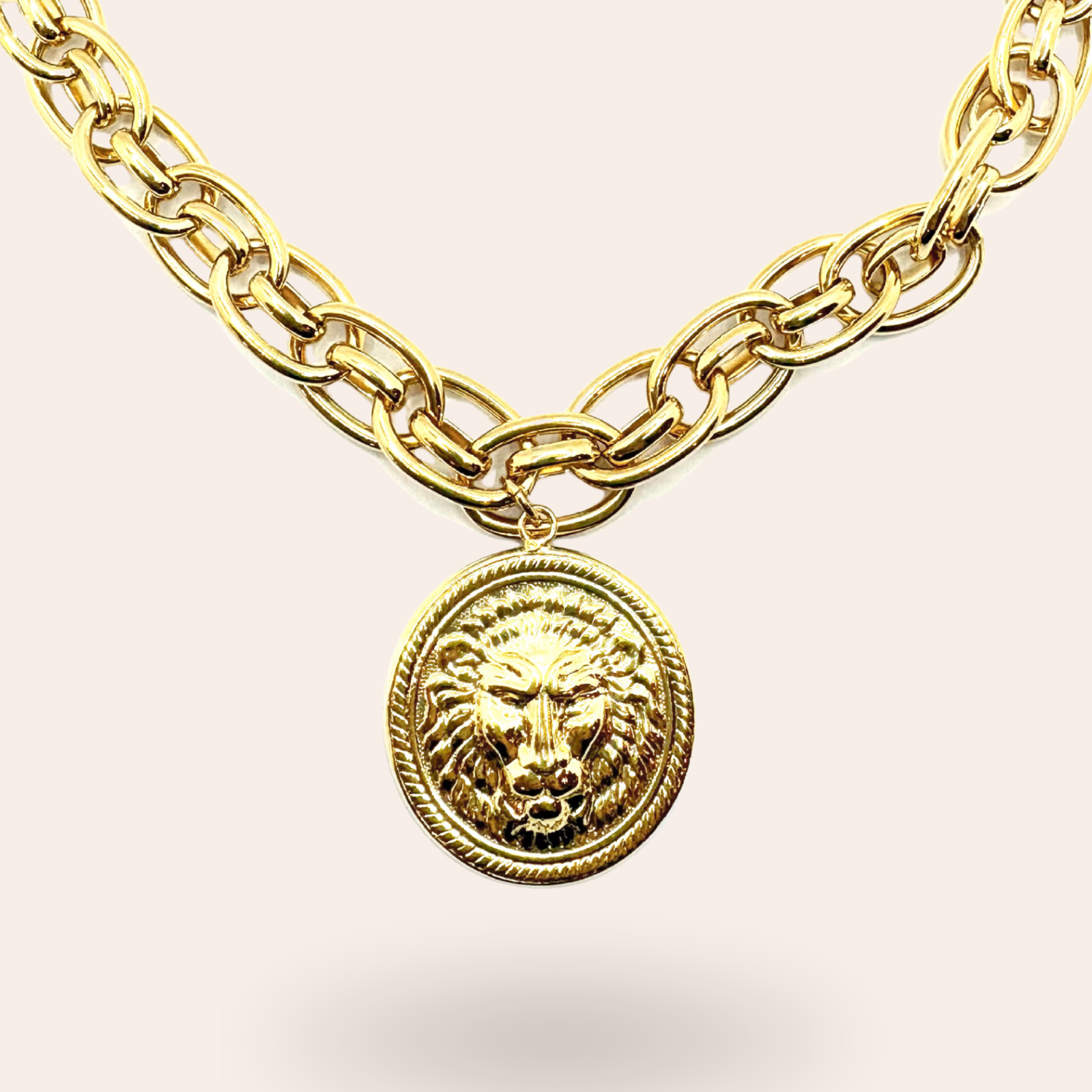 Collier Lion Doré