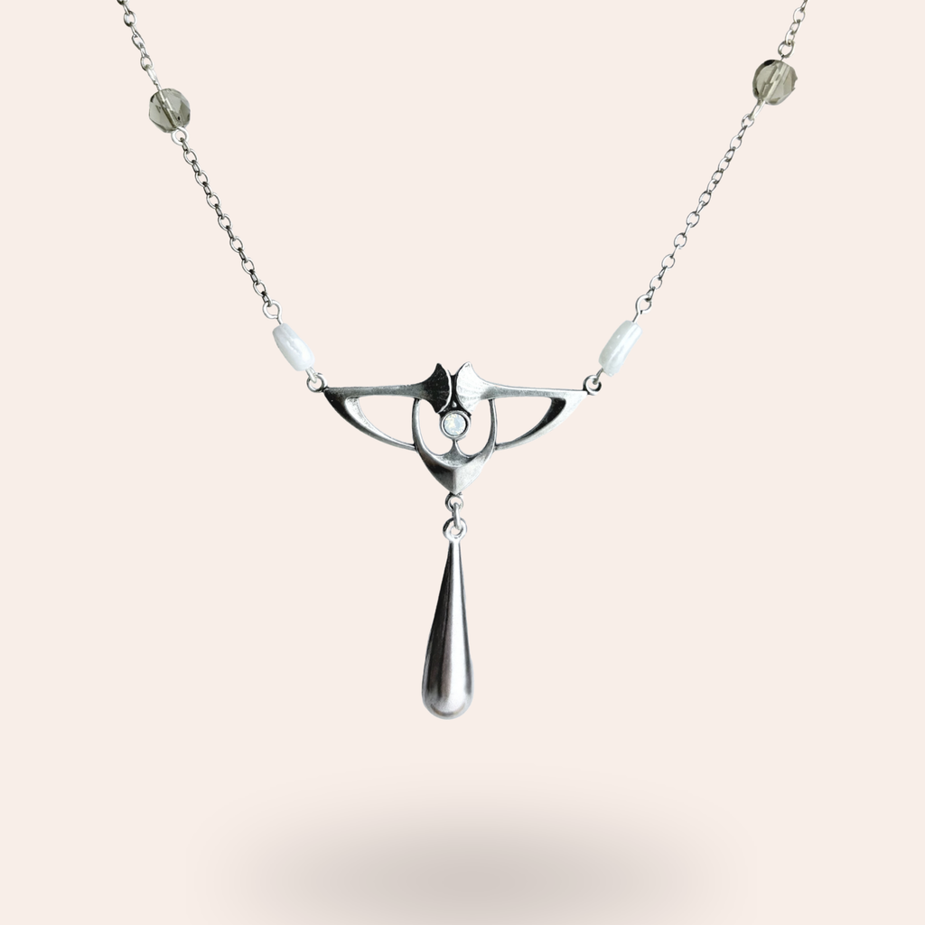 Collier Belle époque Argenté