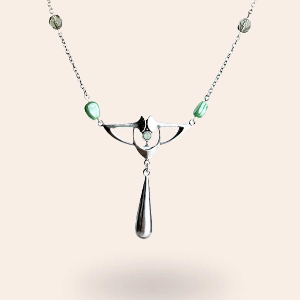 Collier Belle époque Argenté