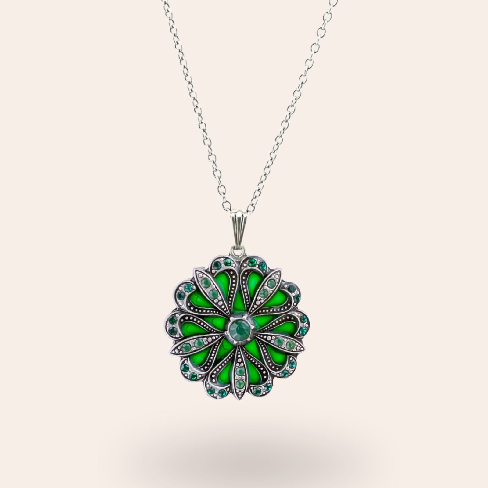 Collier Flore Argenté