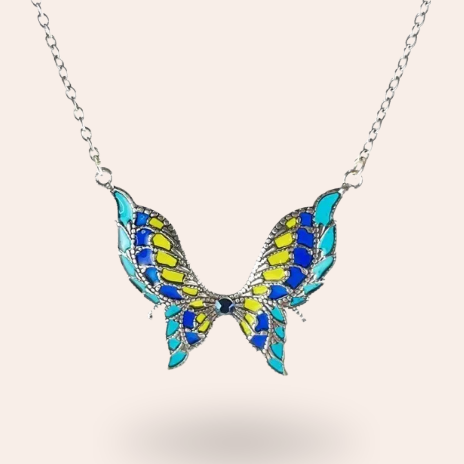 Collier Papilio Argenté