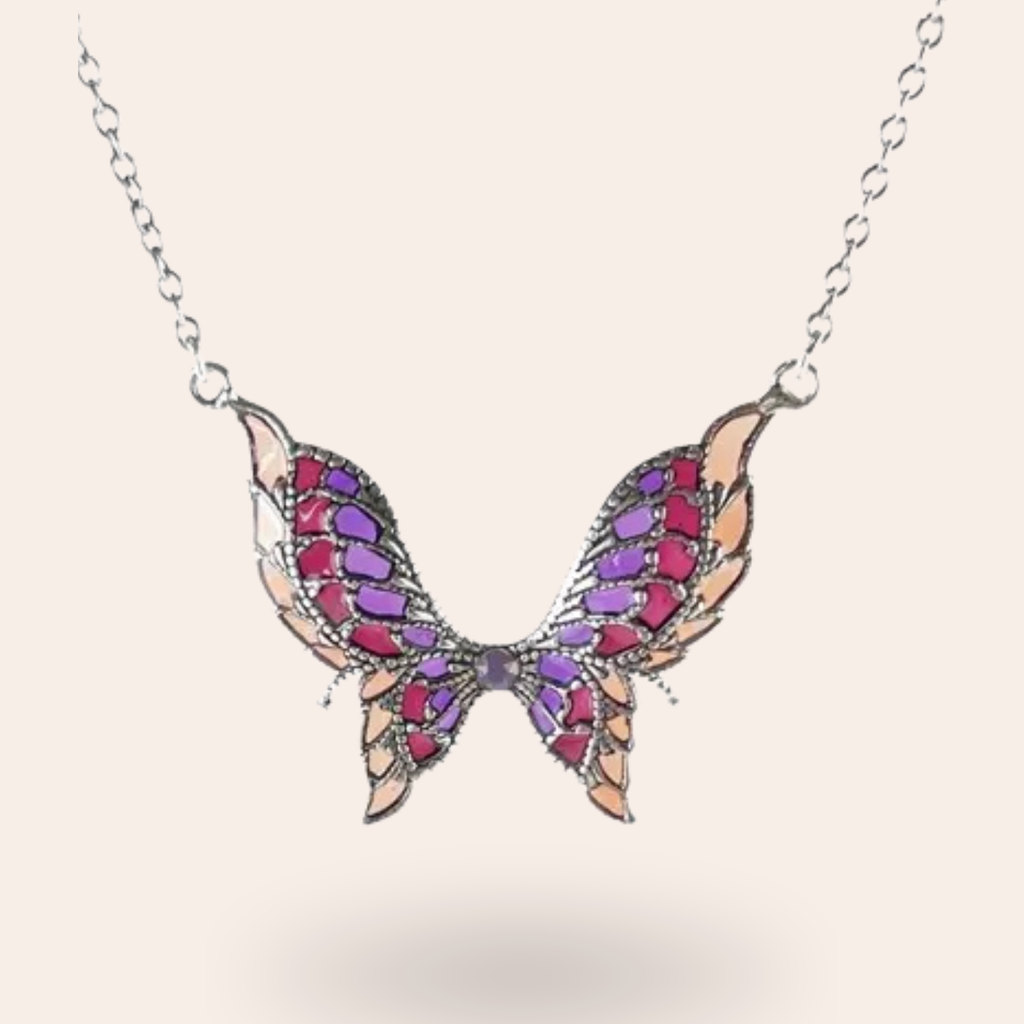 Collier Papilio Argenté