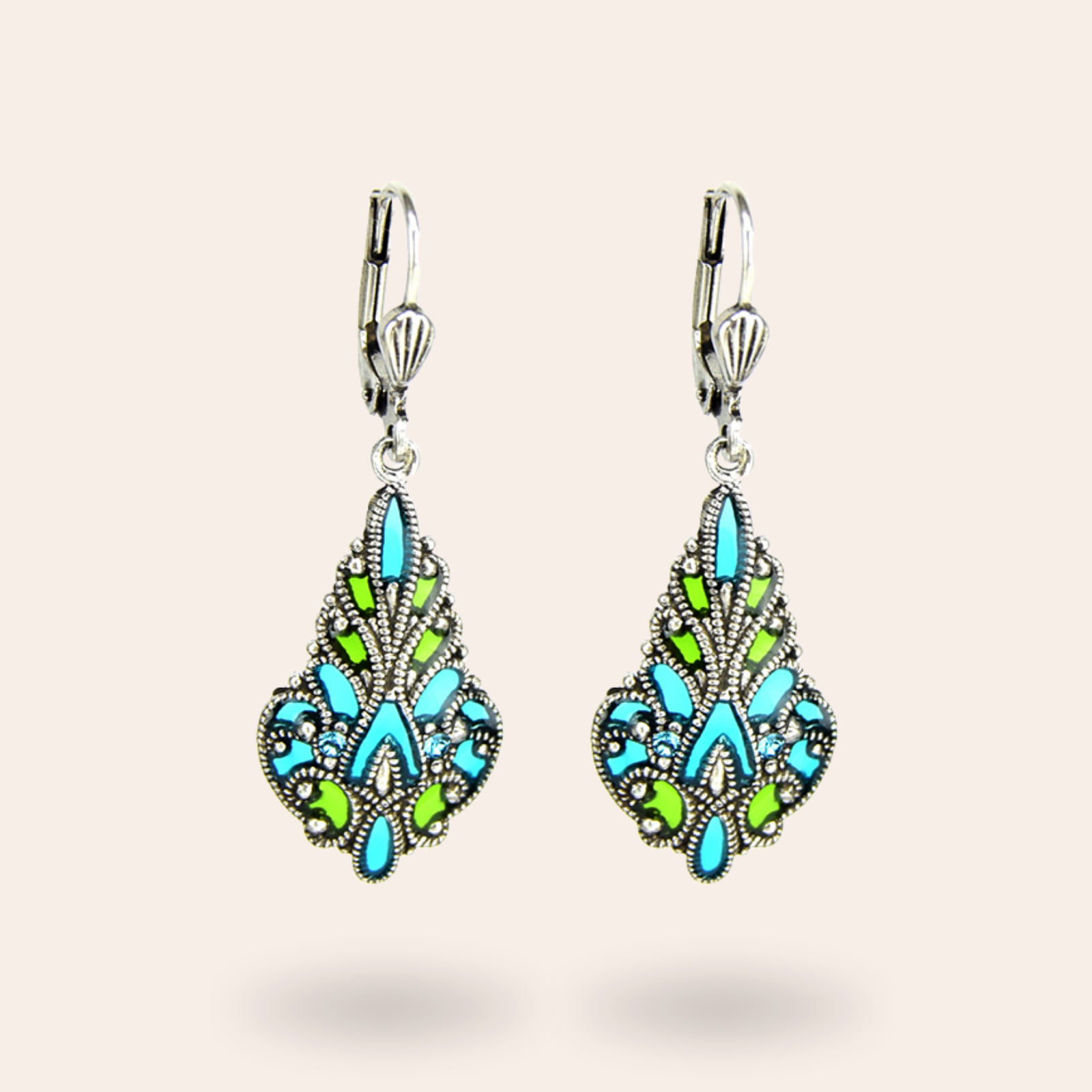 Boucles d'oreilles Mosaïque