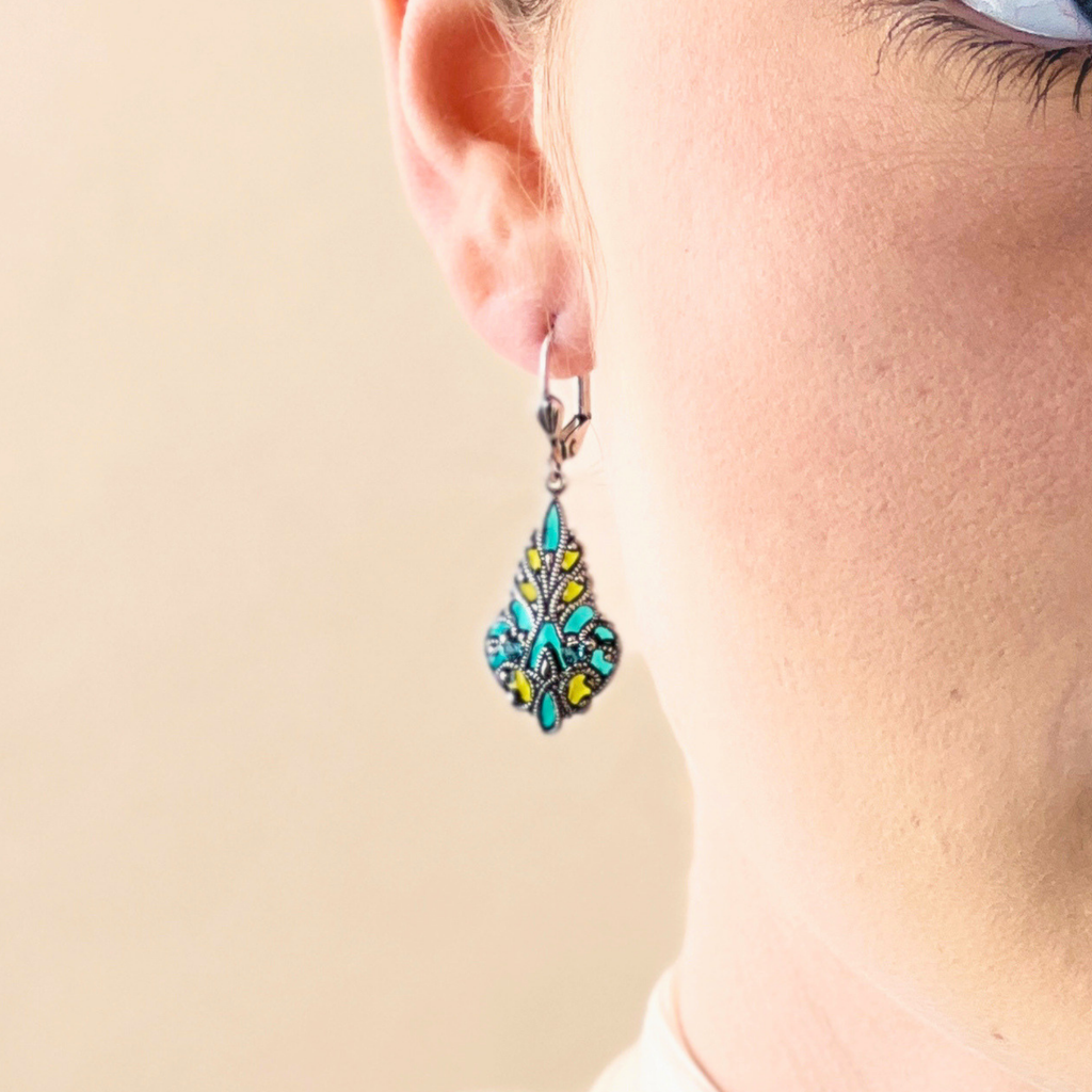 Boucles d'oreilles Mosaïque