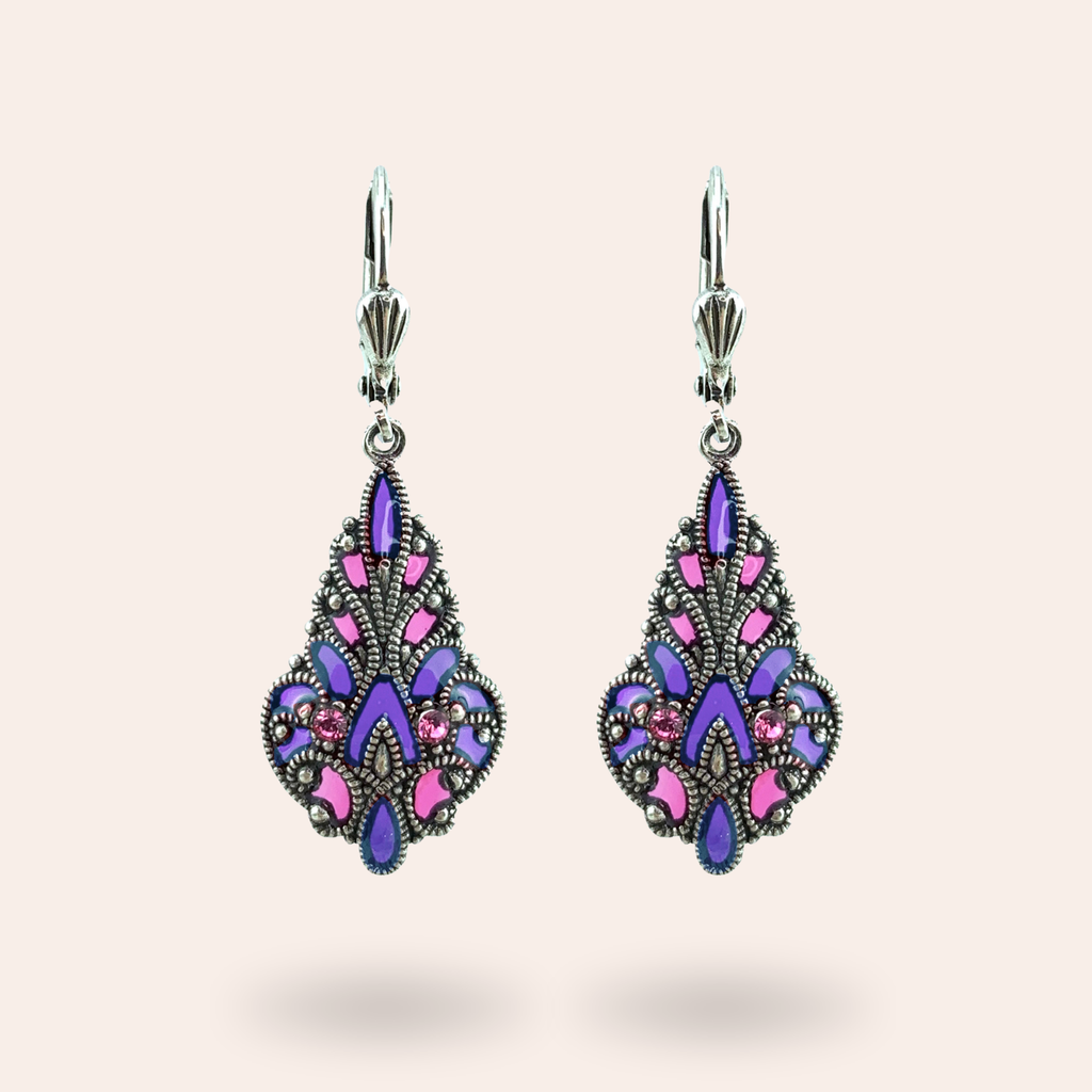 Boucles d'oreilles Mosaïque