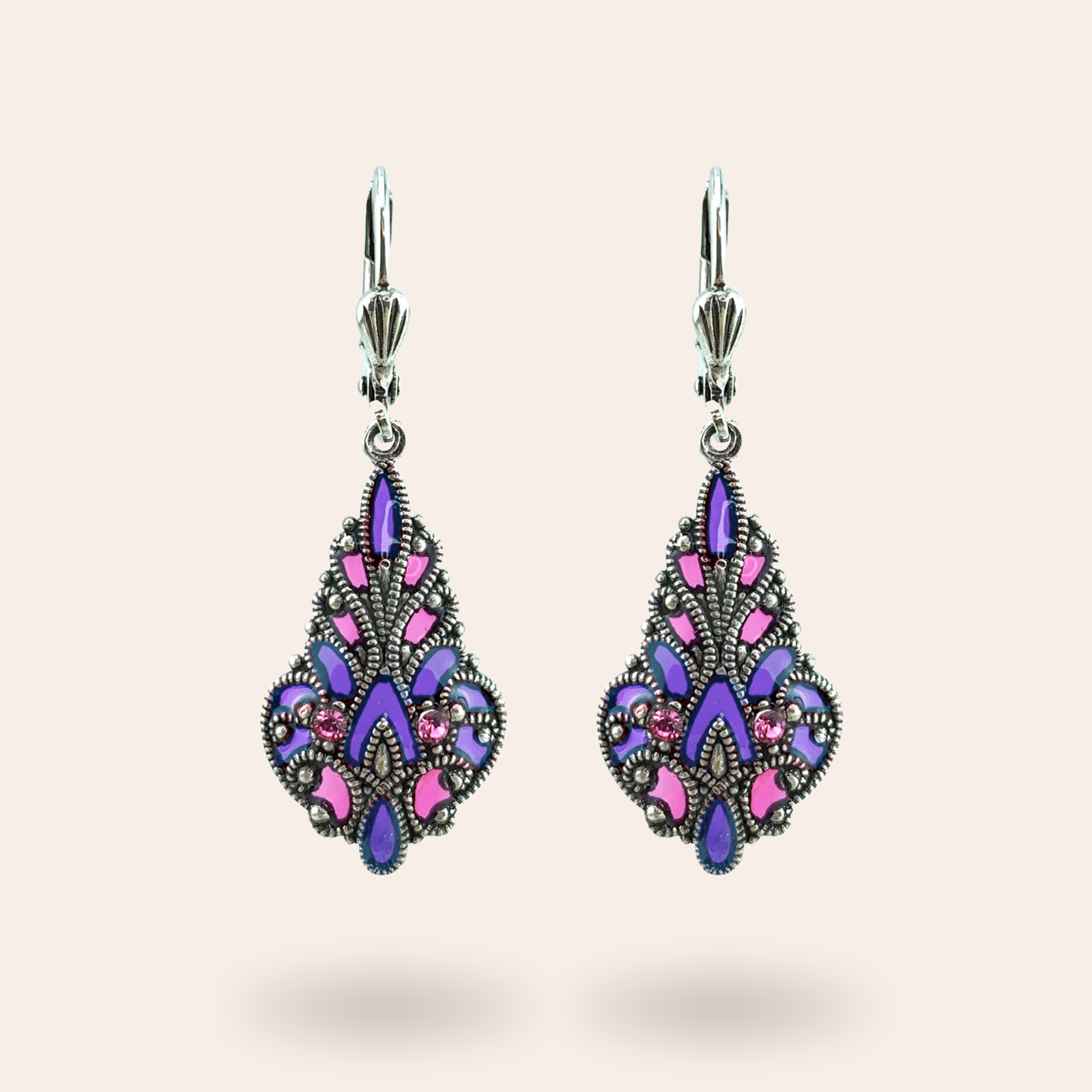 Boucles d'oreilles Mosaïque