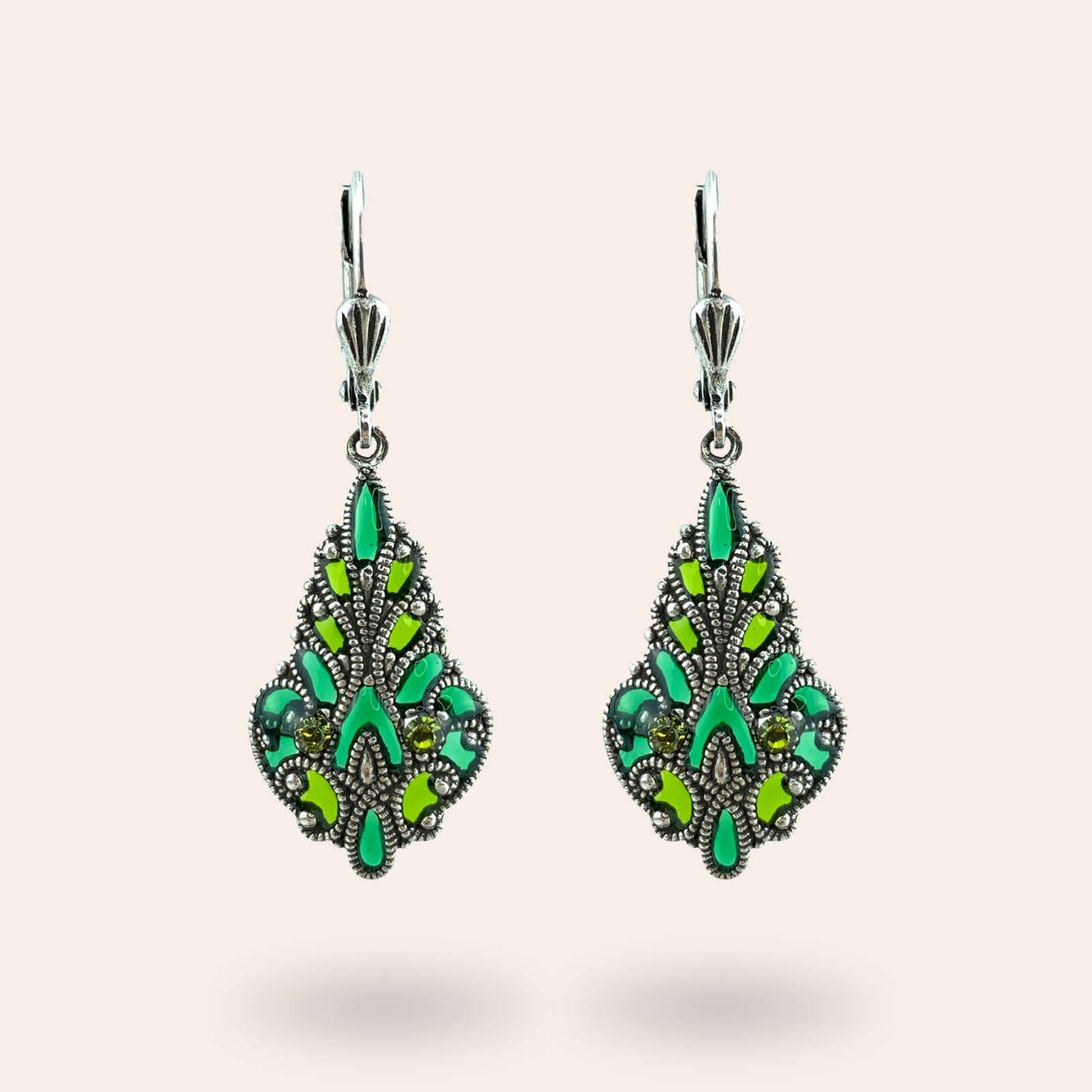 Boucles d'oreilles Mosaïque