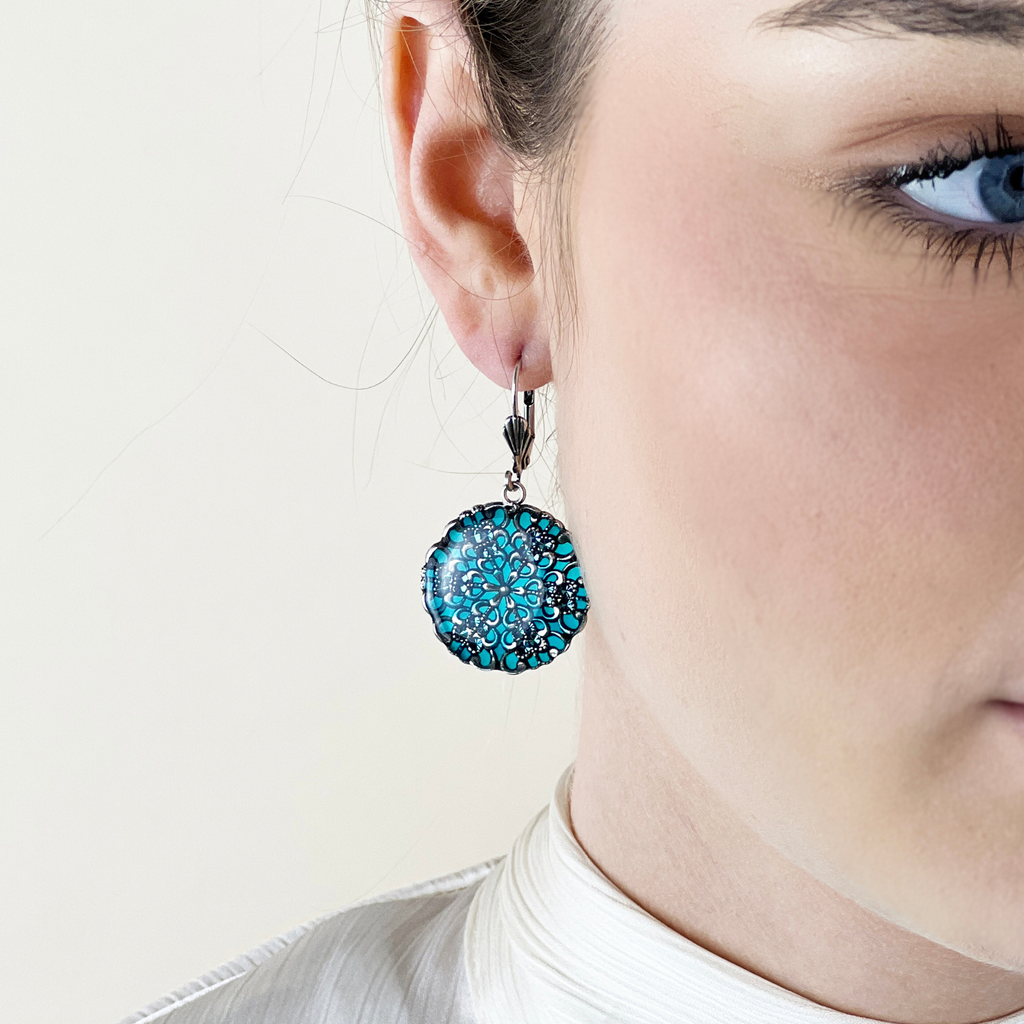 Boucles d'oreilles Fleuries