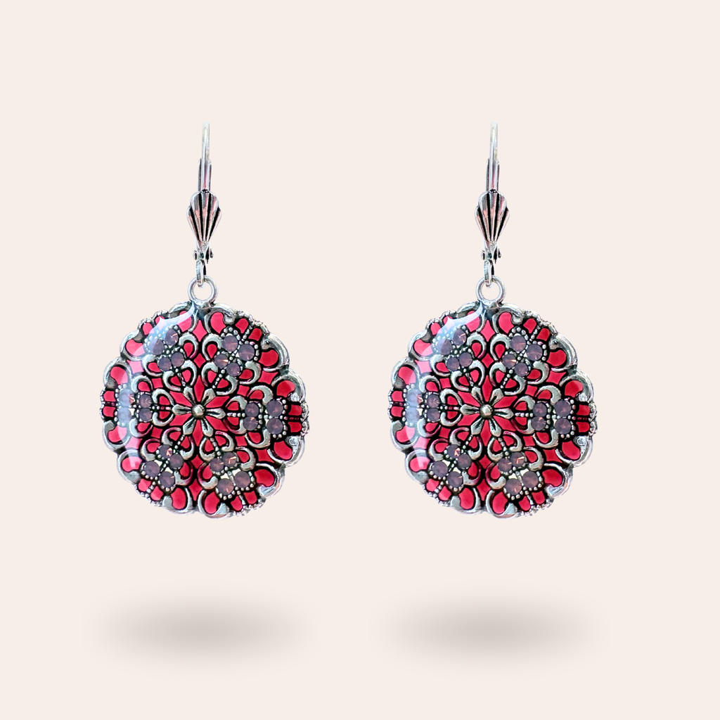 Boucles d'oreilles Fleuries