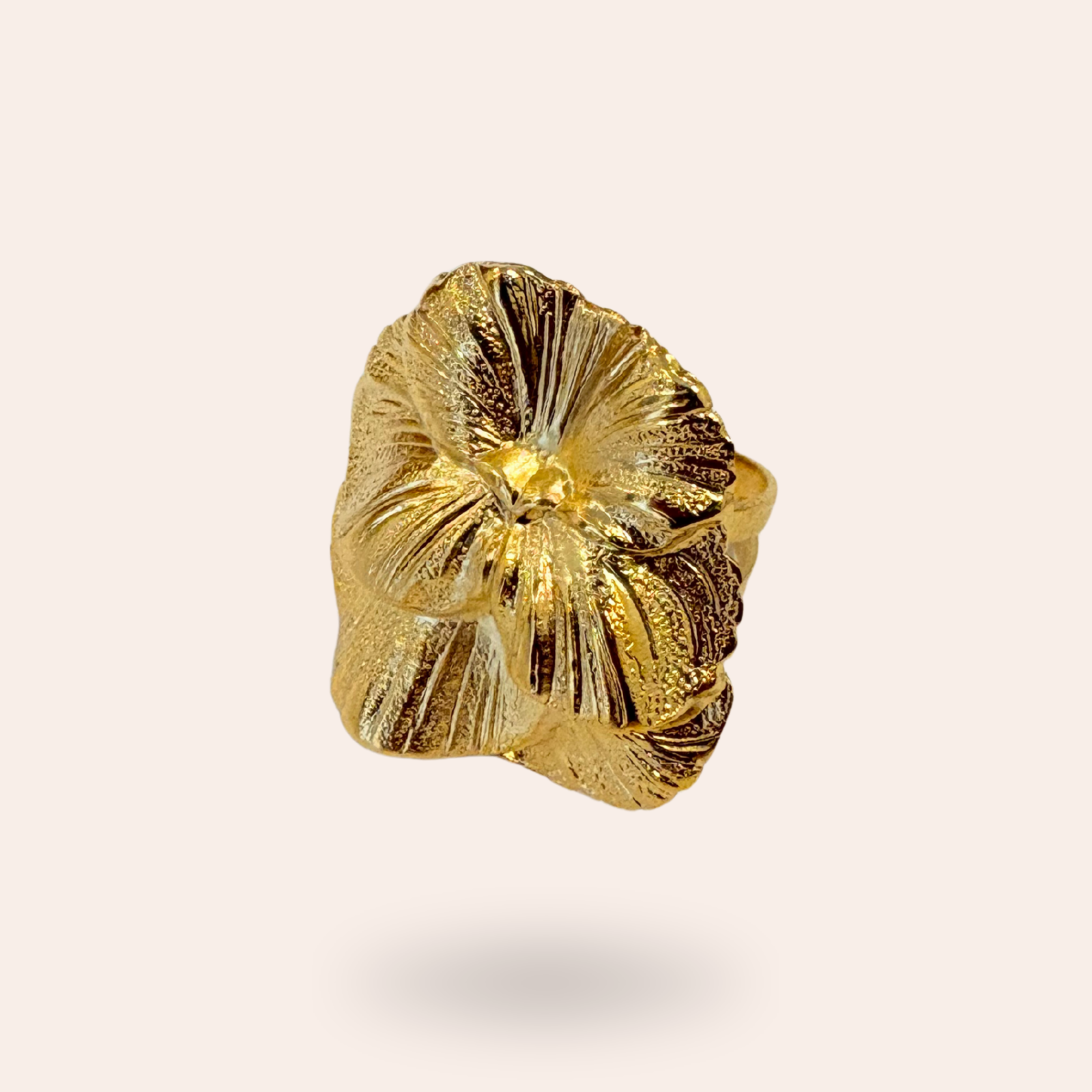 Bague Crocus dorée
