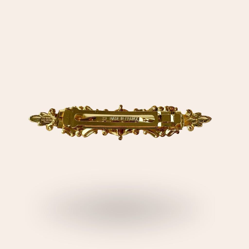 Barrette Croix Dorée
