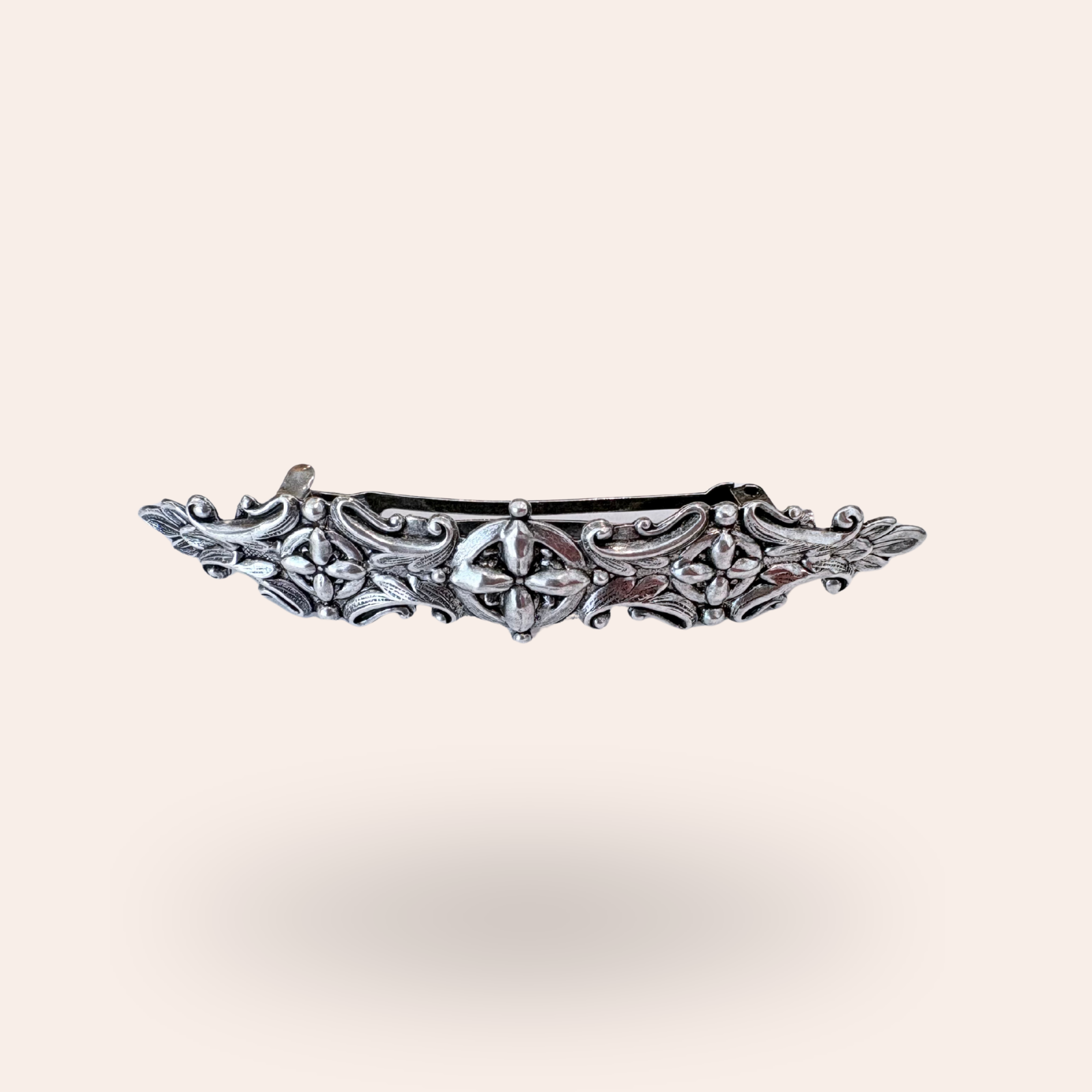 Barrette Croix Argentée