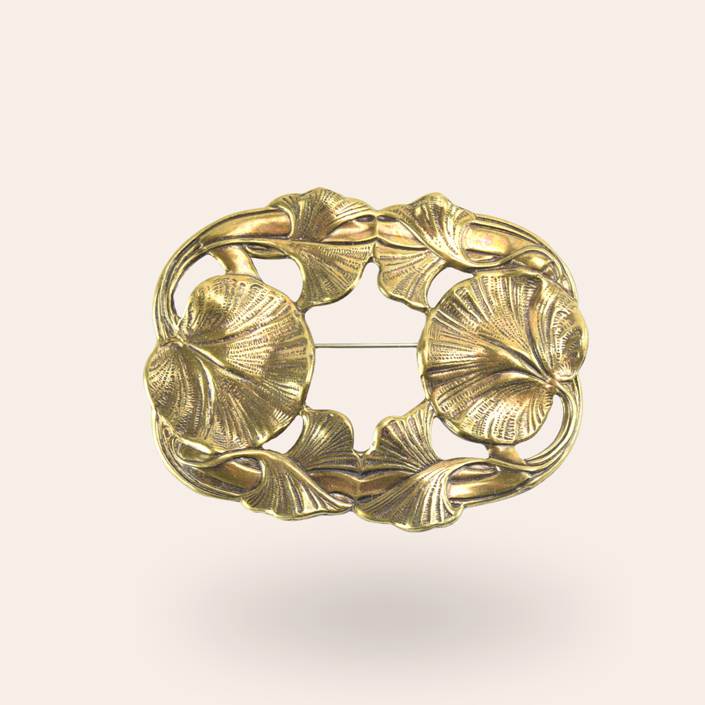 Broche Nénuphars Laiton