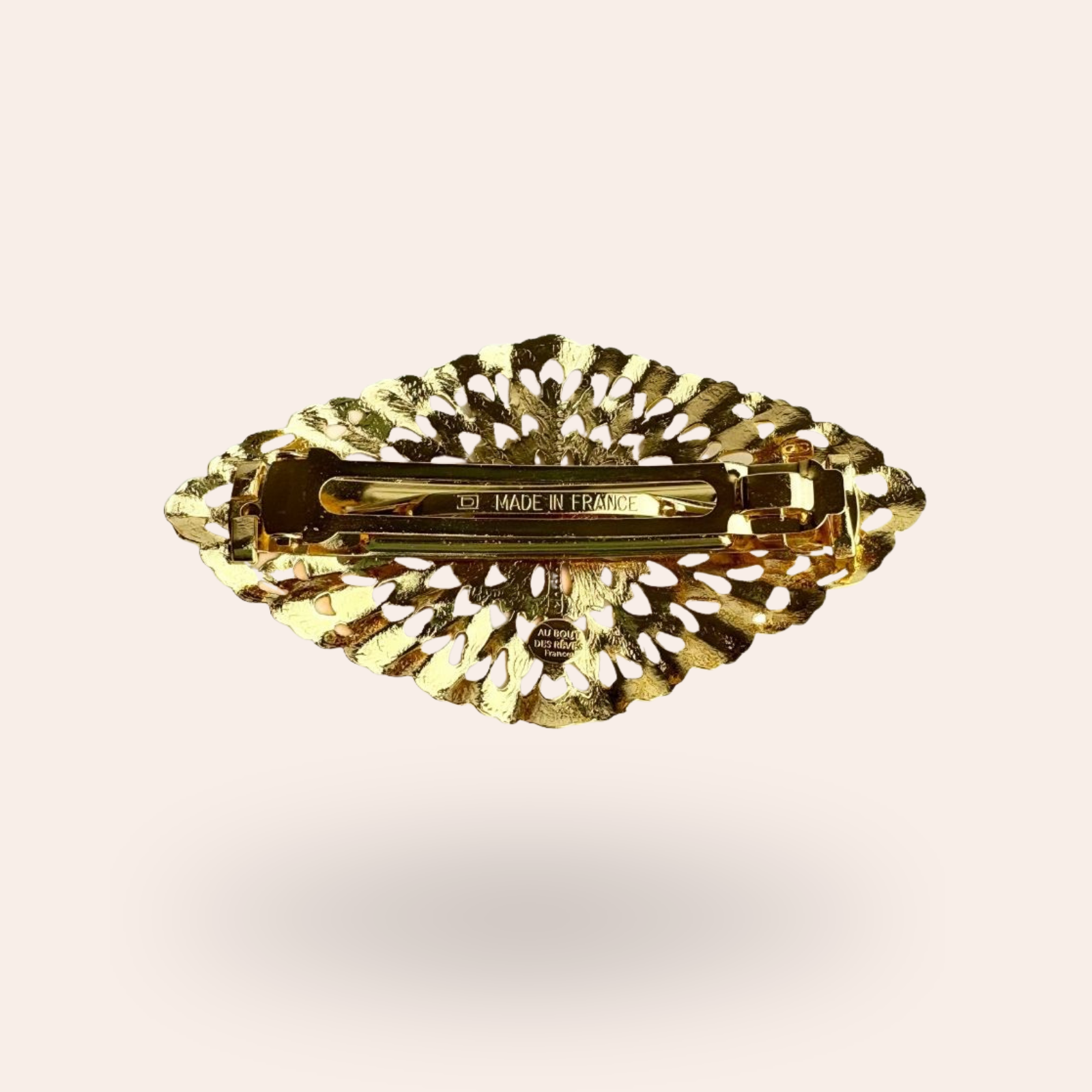 Barrette Ajourée Dorée