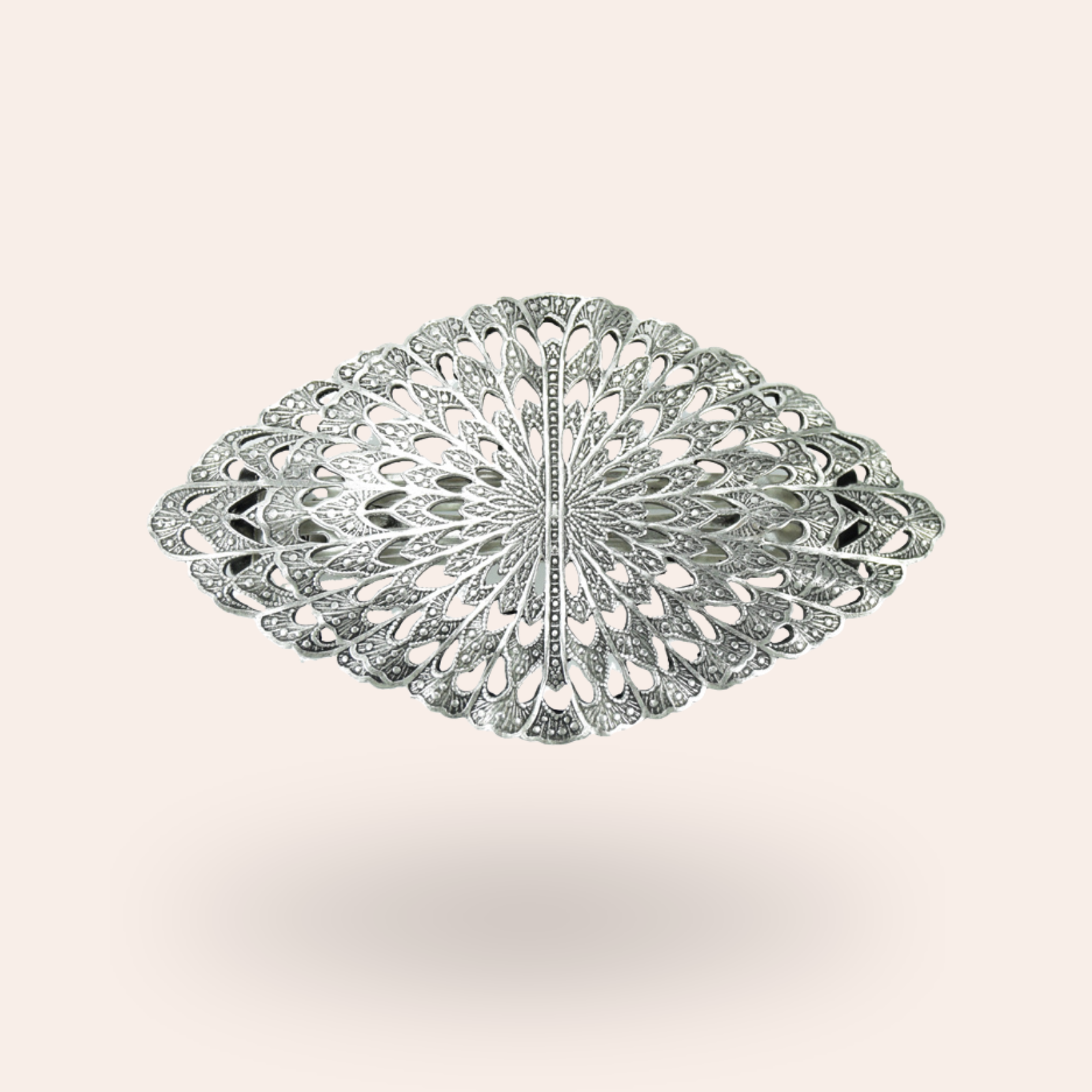 Barrette Ajourée Argentée