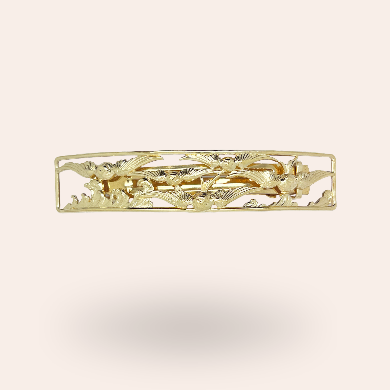 Barrette Oisillons Dorée