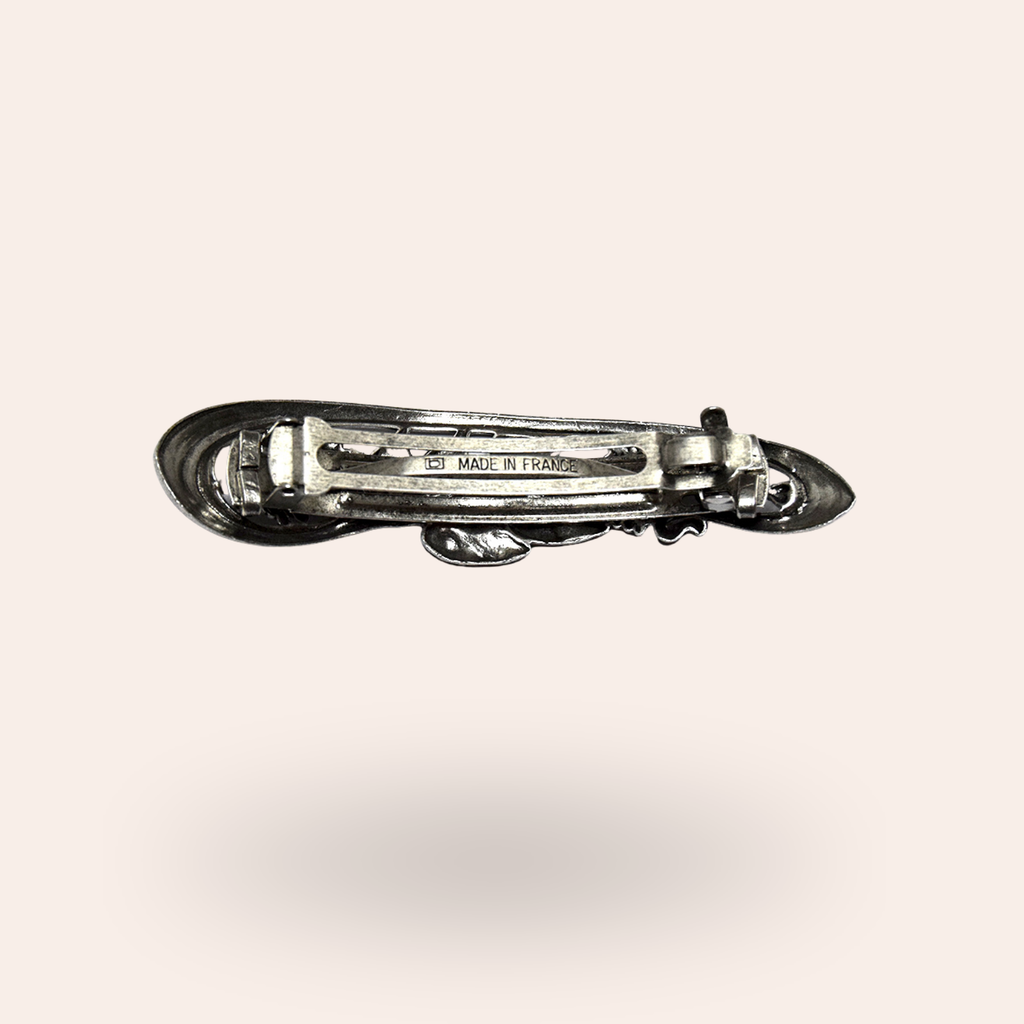 Barrette Lilas Argentée