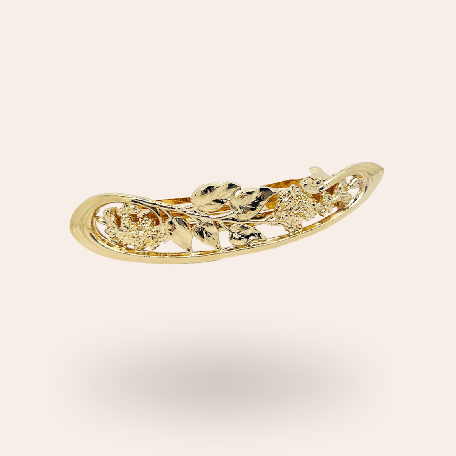 Barrette Lilas Dorée