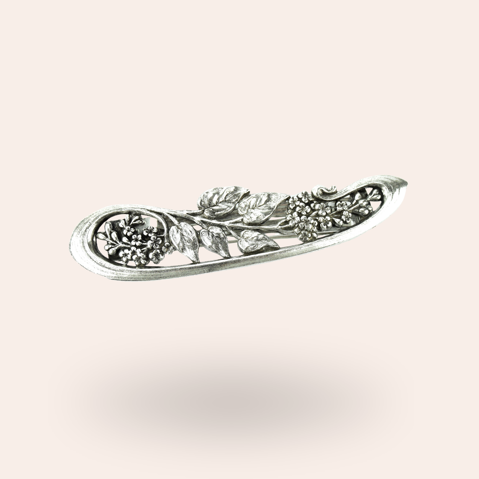 Barrette Lilas Argentée