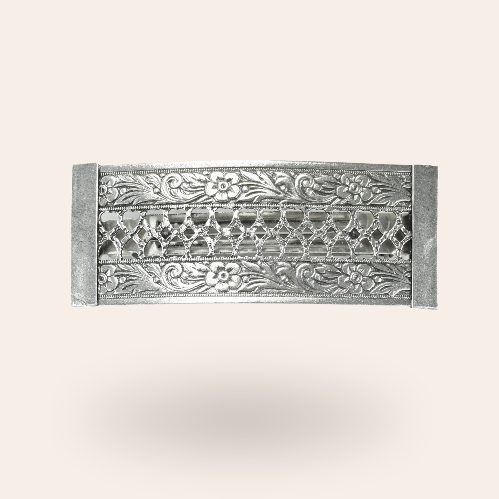 Barrette Petite galerie Argentée