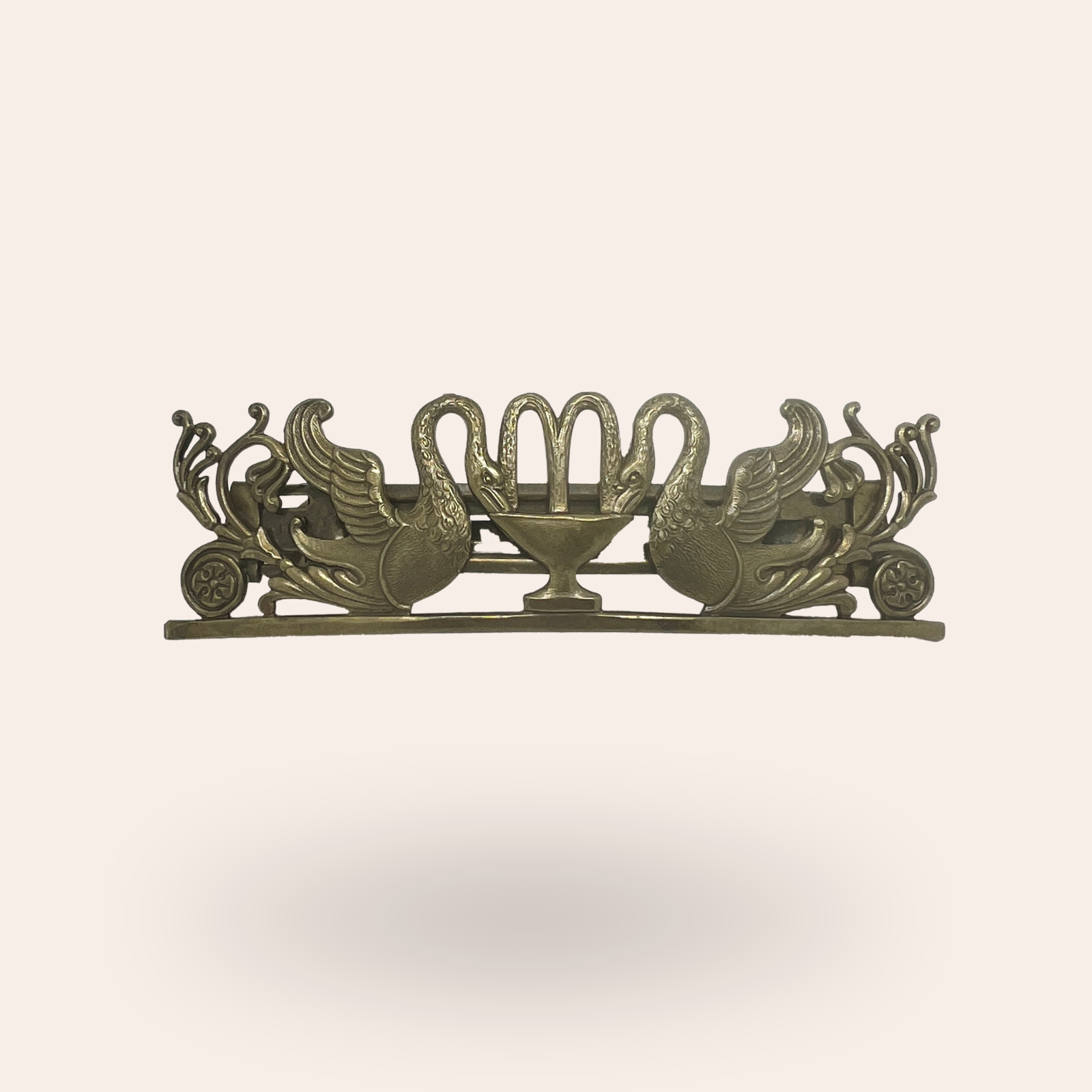 Barrette Cygnes Laiton