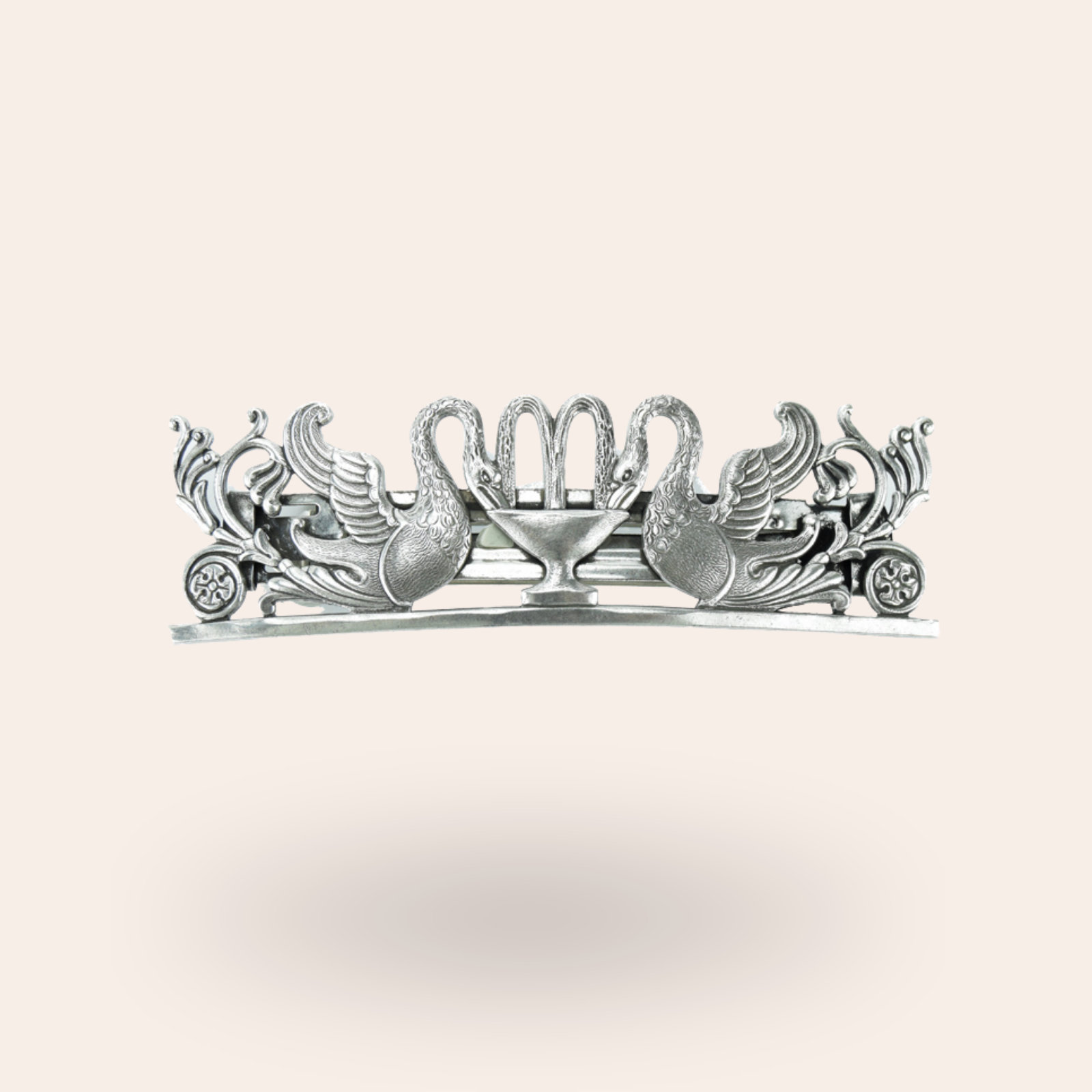Barrette Cygnes Argentée