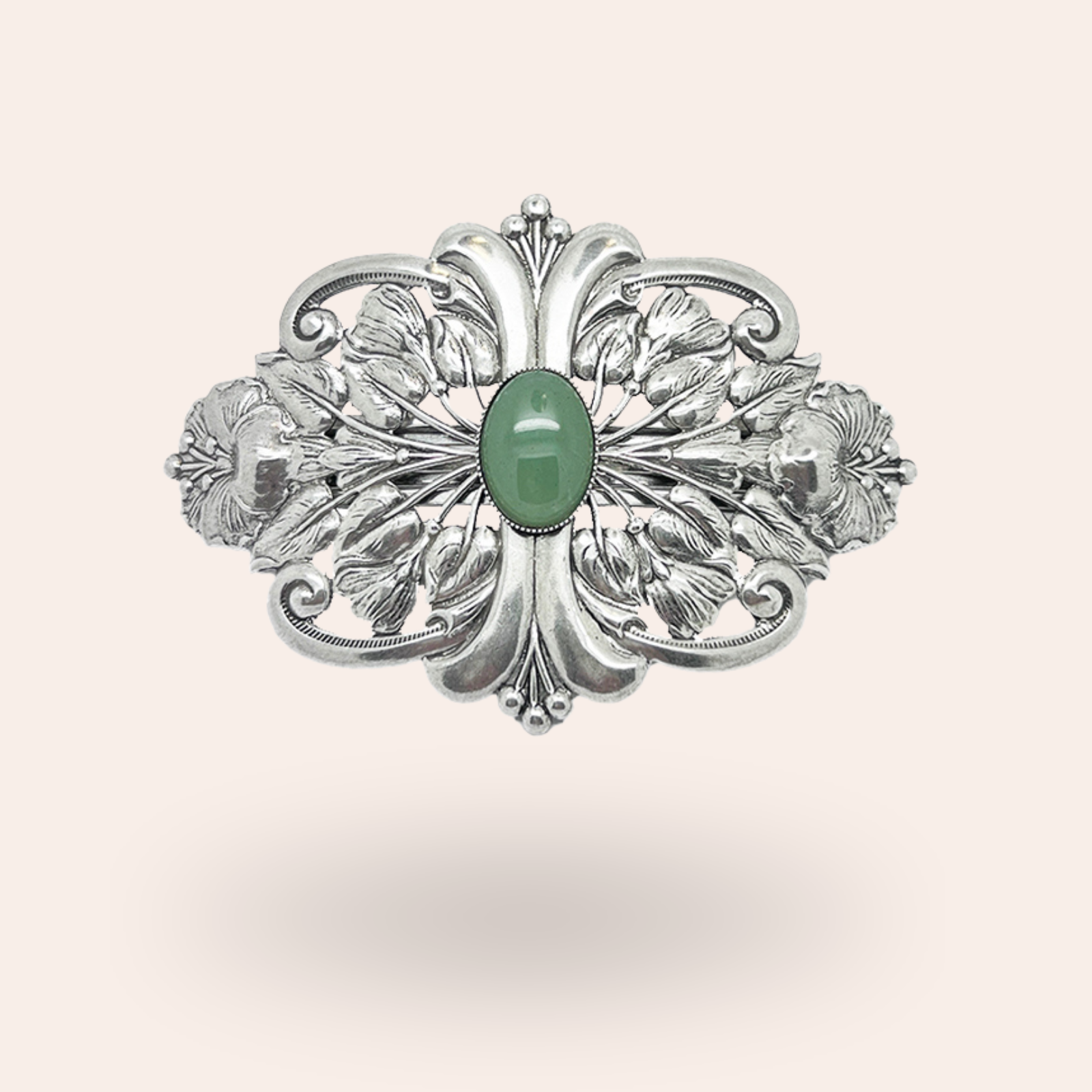 Barrette Bouquet Argentée