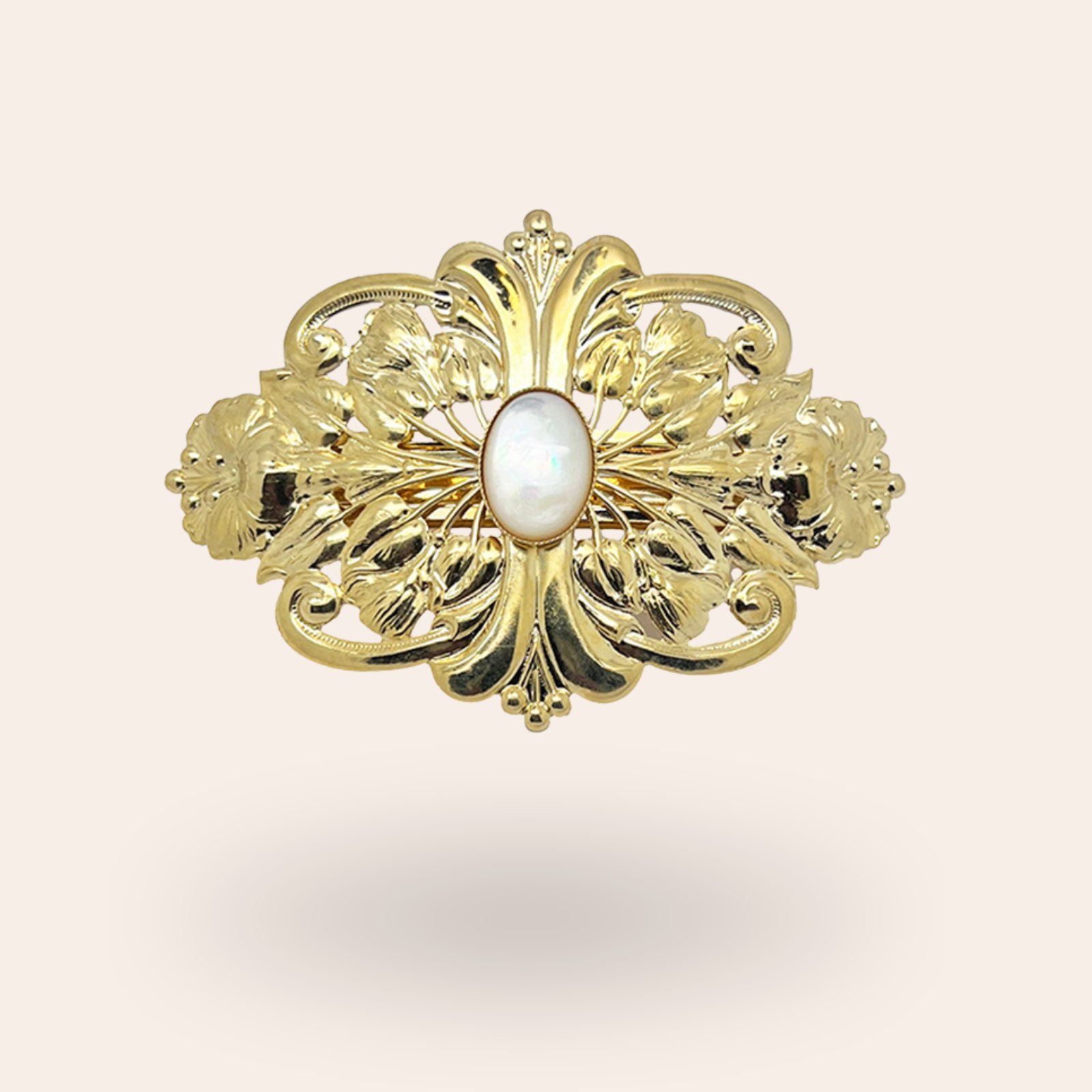 Barrette Bouquet Dorée