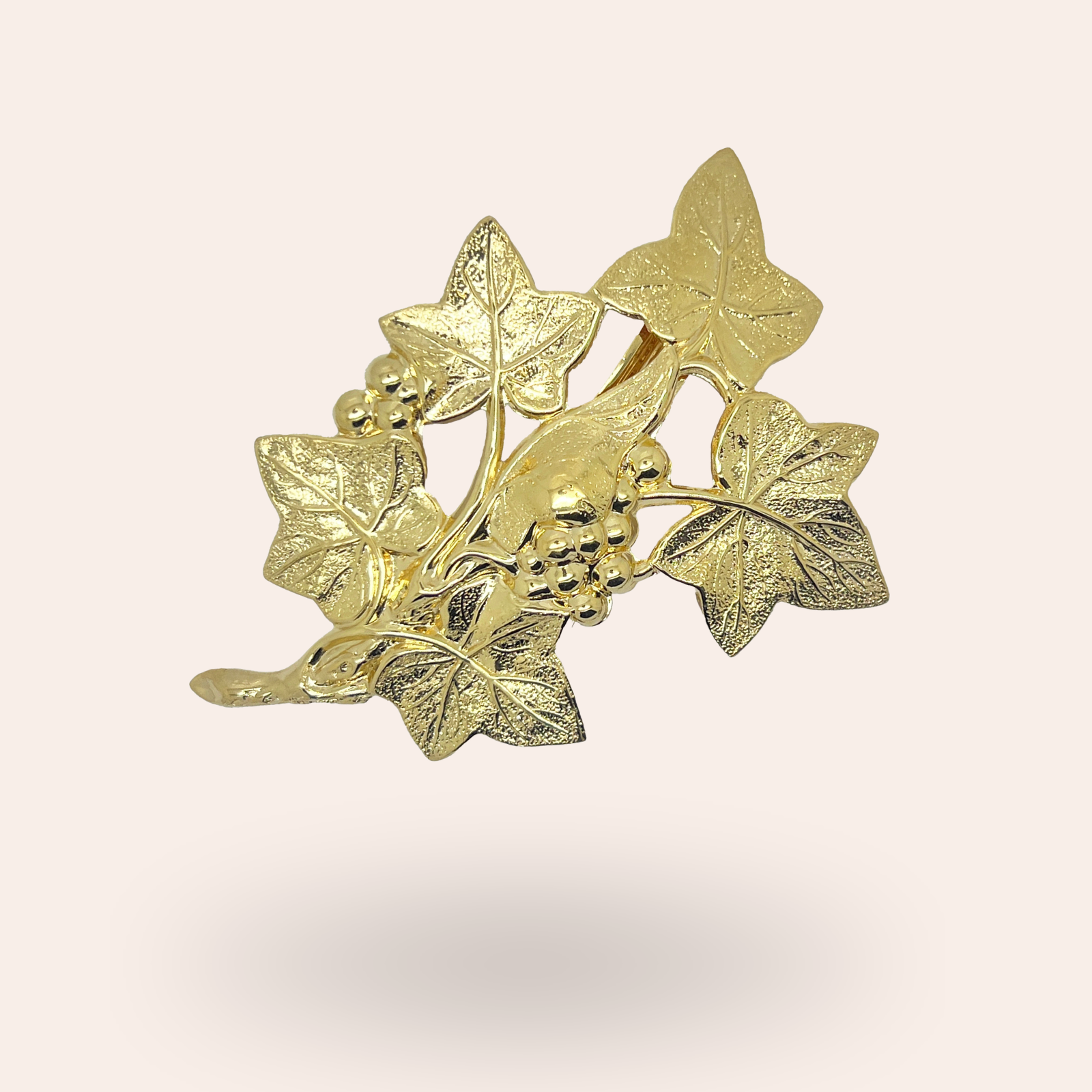 Barrette Lierre Dorée