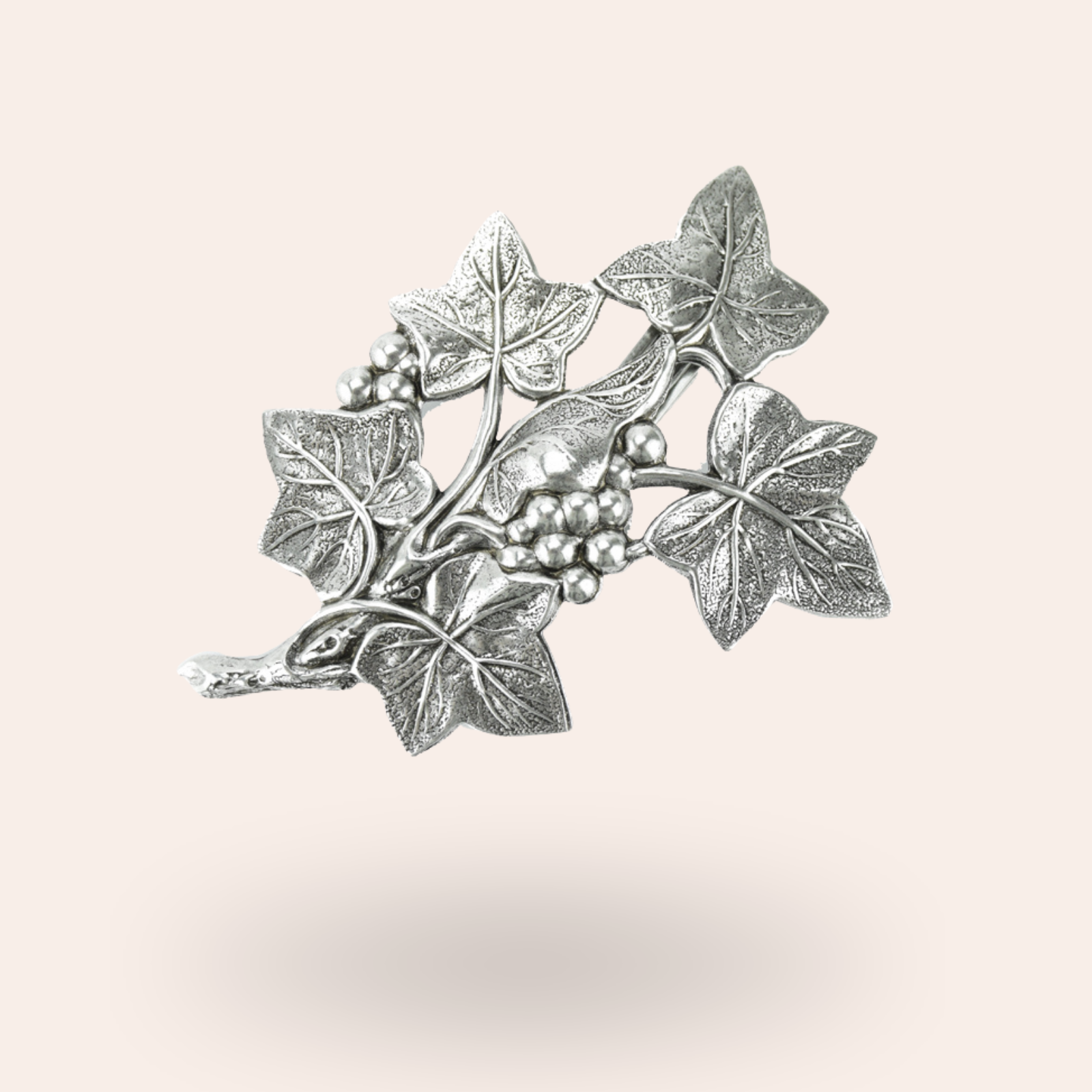 Barrette Lierre Argentée