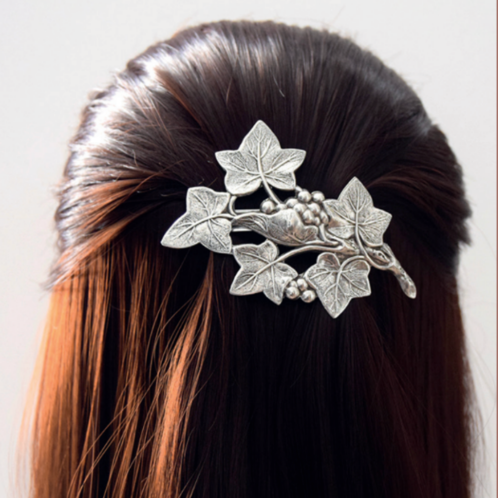Barrette Lierre Argentée