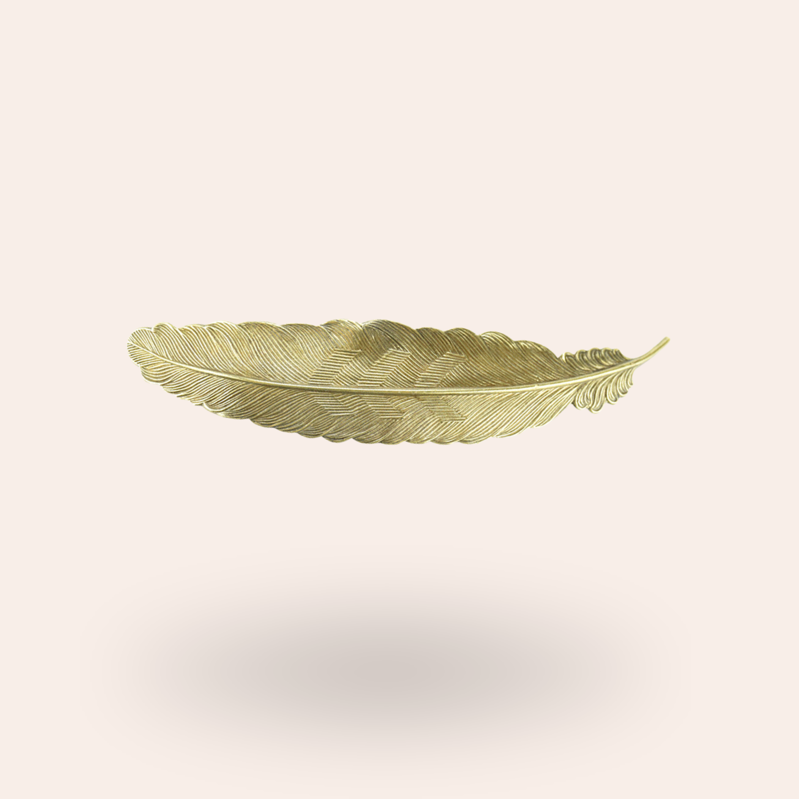 Barrette Plume Dorée