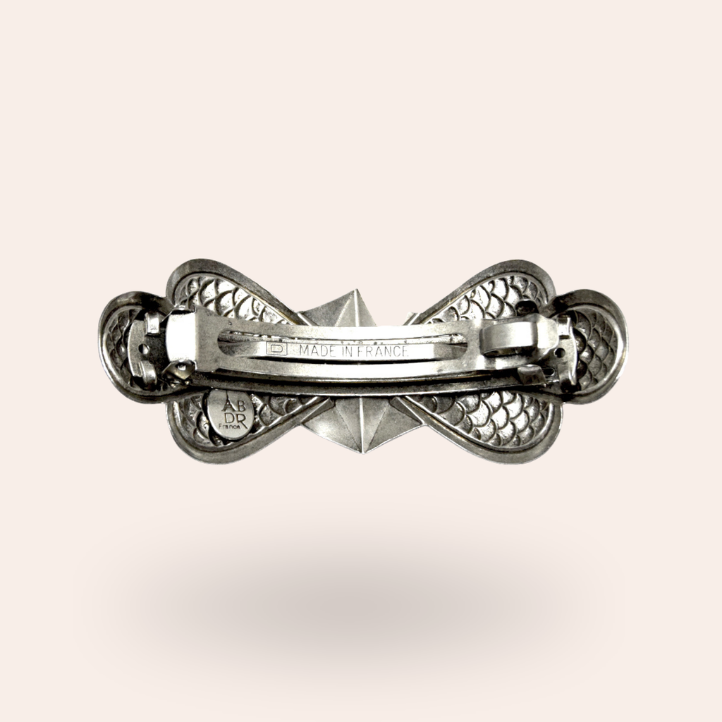 Barrette Ecailles Argentée