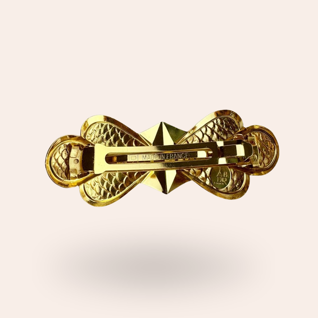 Barrette Ecailles Dorée