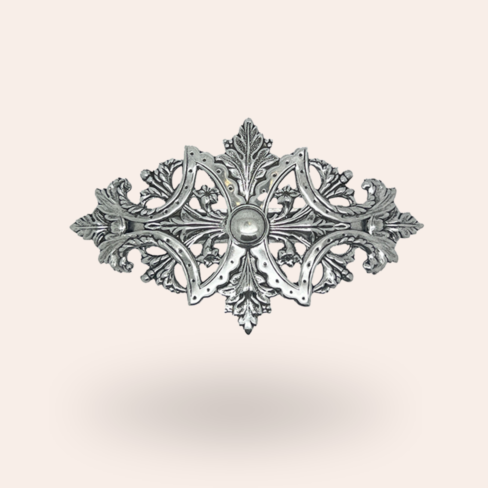Barrette Automne Argentée
