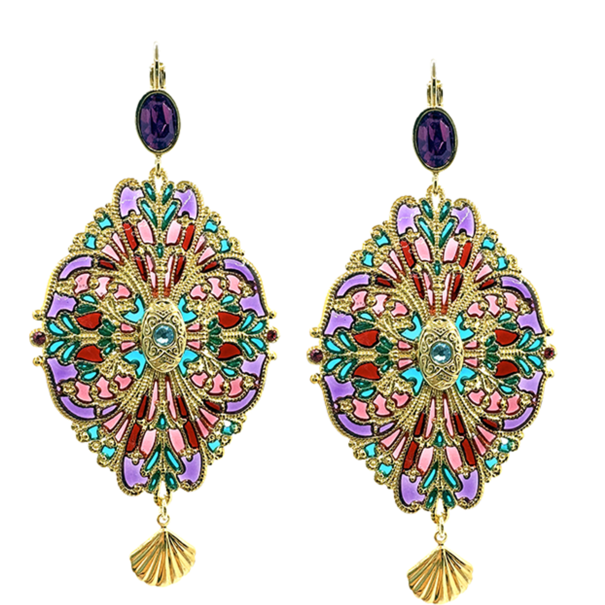 Boucles d'oreilles Chatoyante dorées