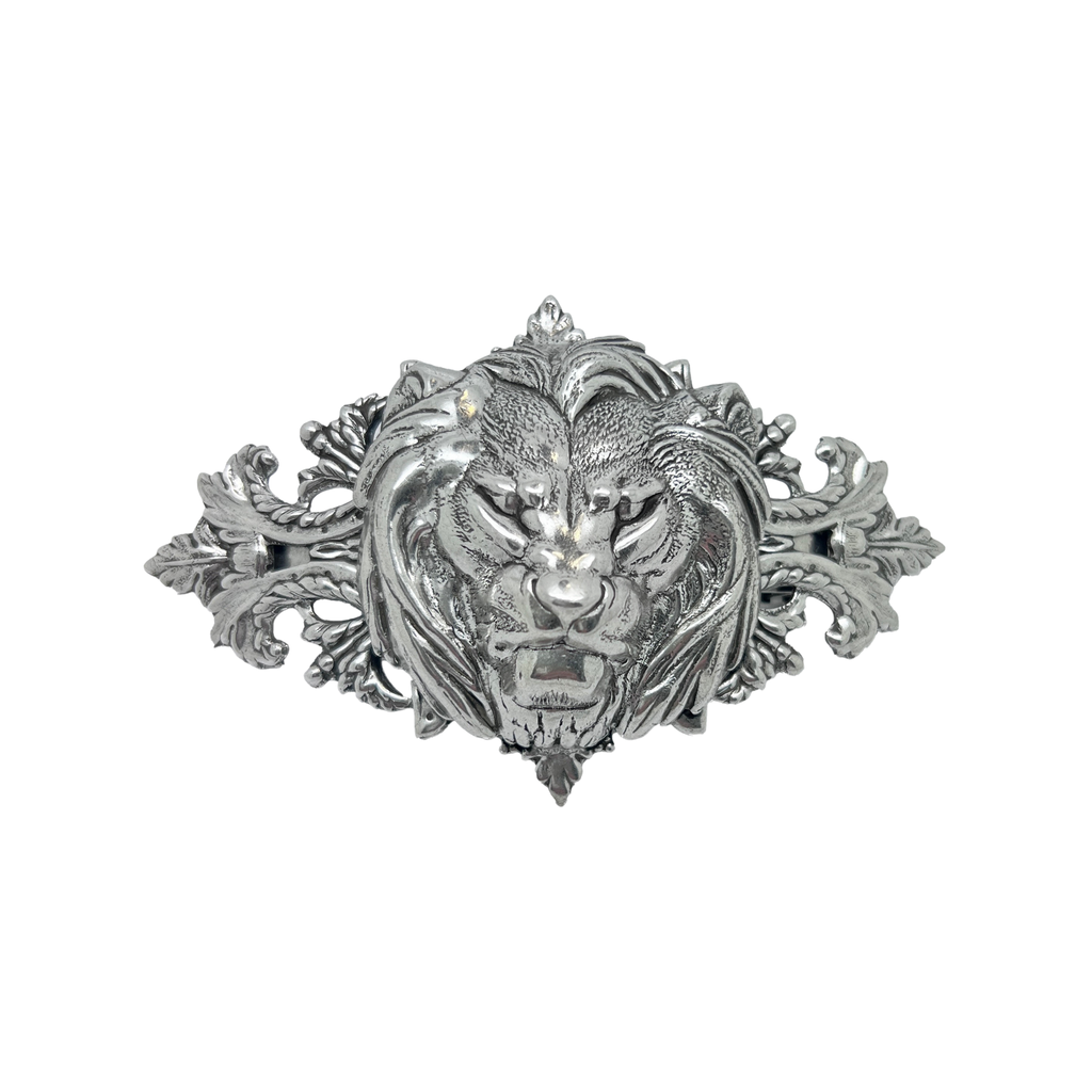 Barrette Lion Argentée