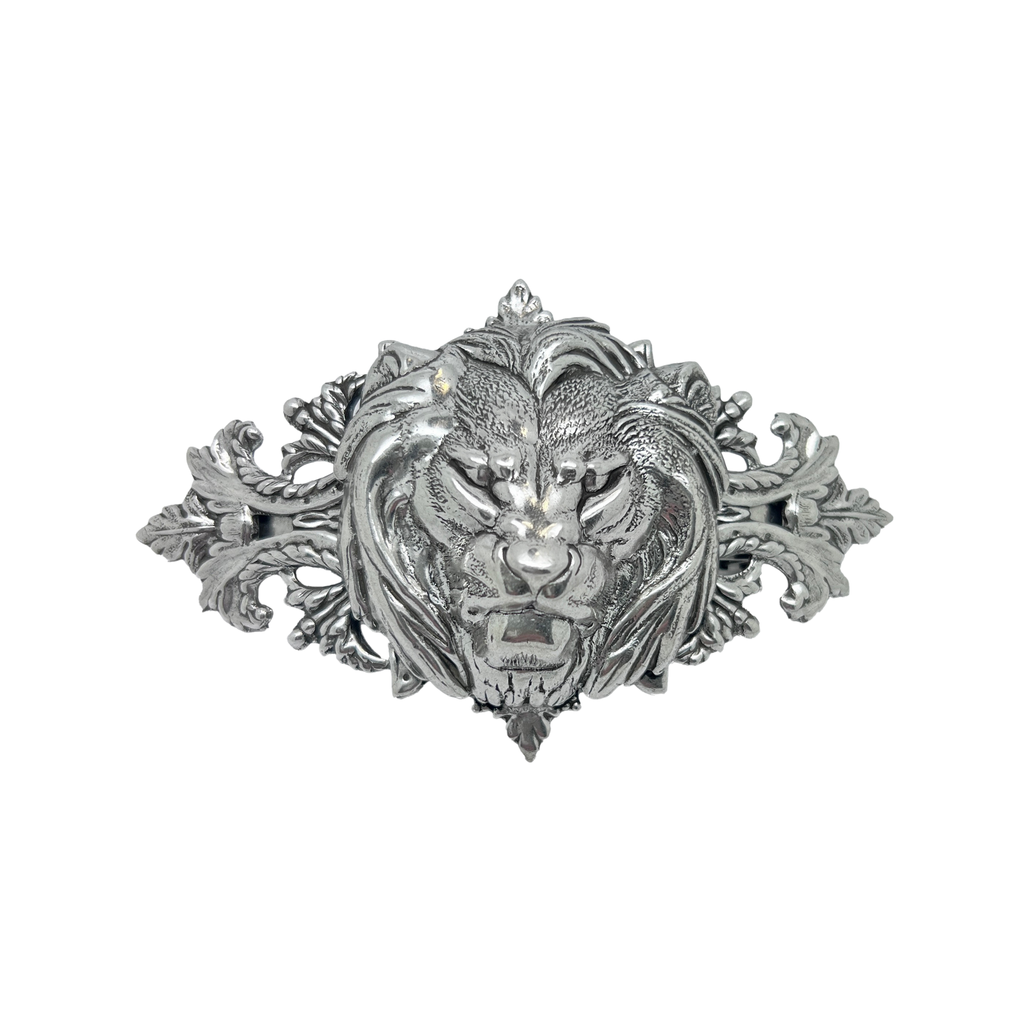 Barrette Lion Argentée
