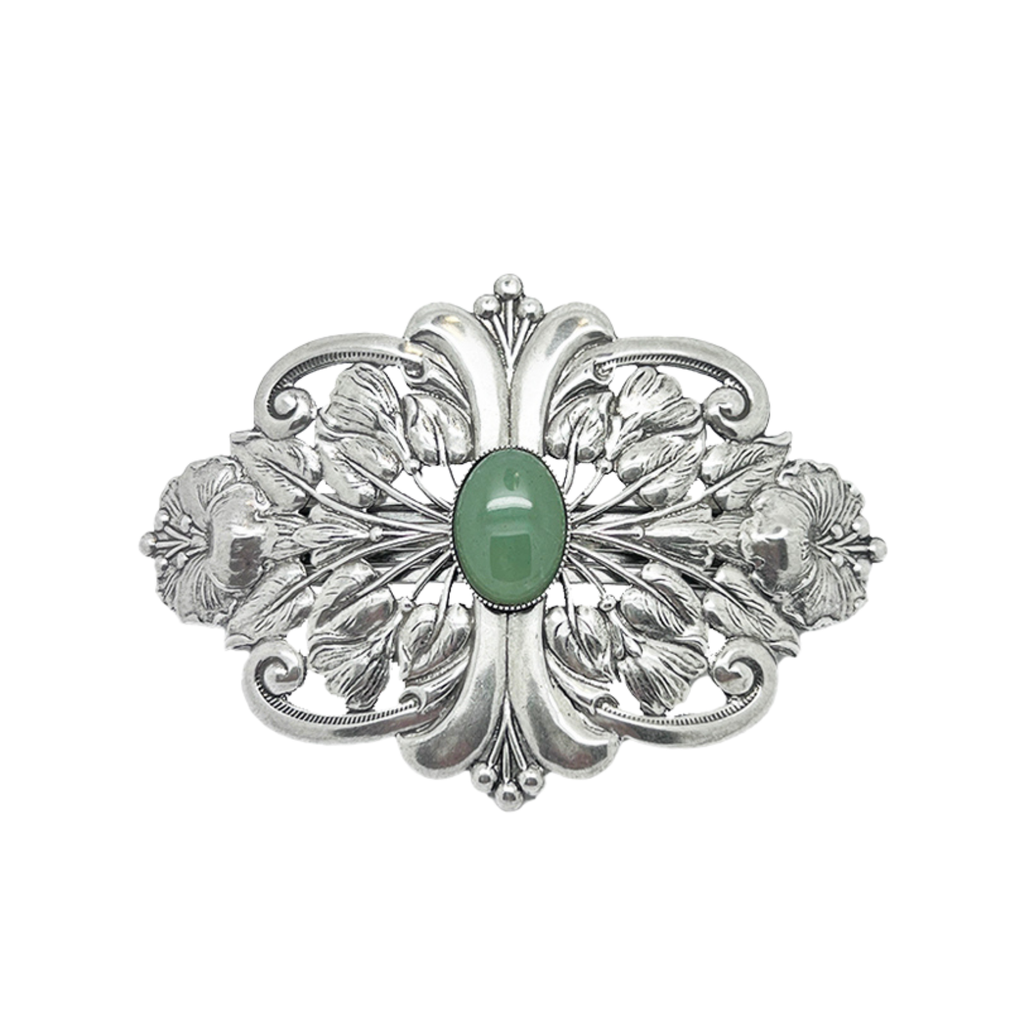 Barrette Bouquet Argentée