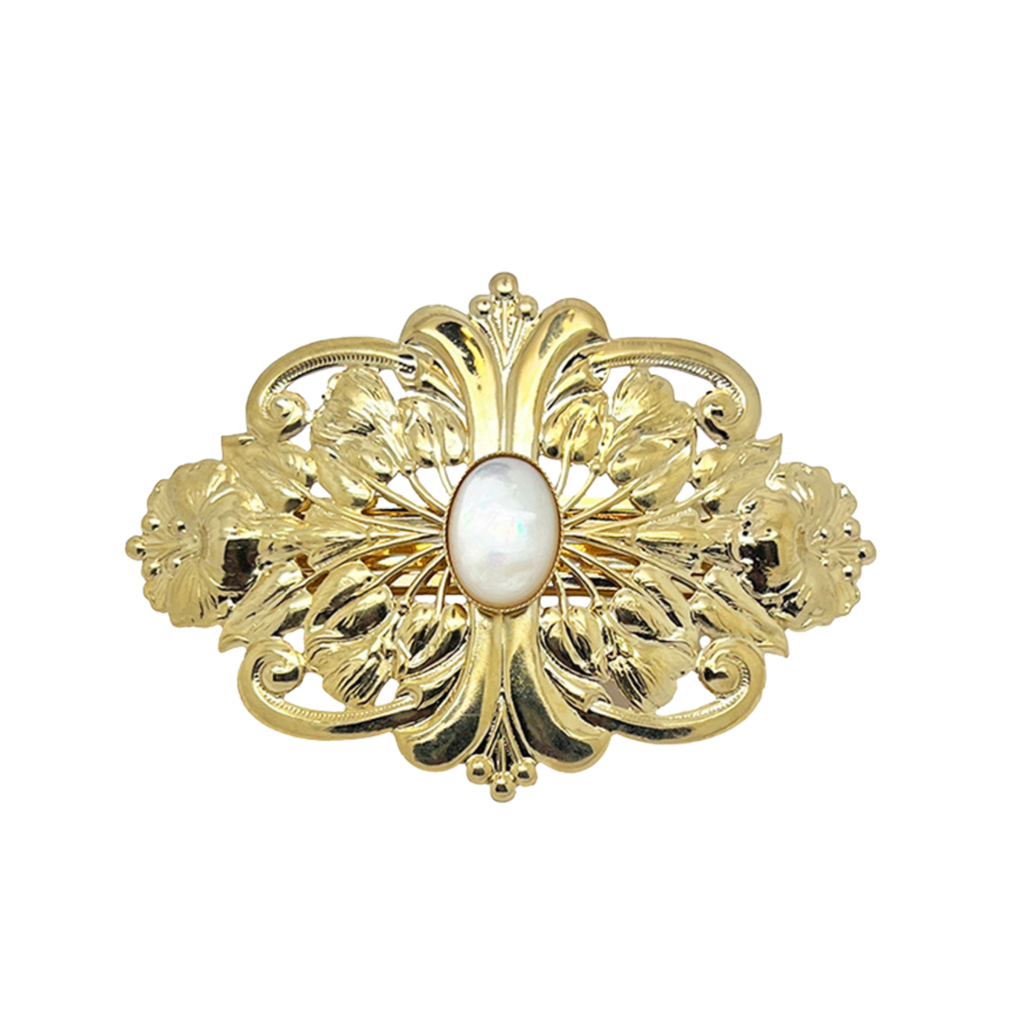 Barrette Bouquet Dorée