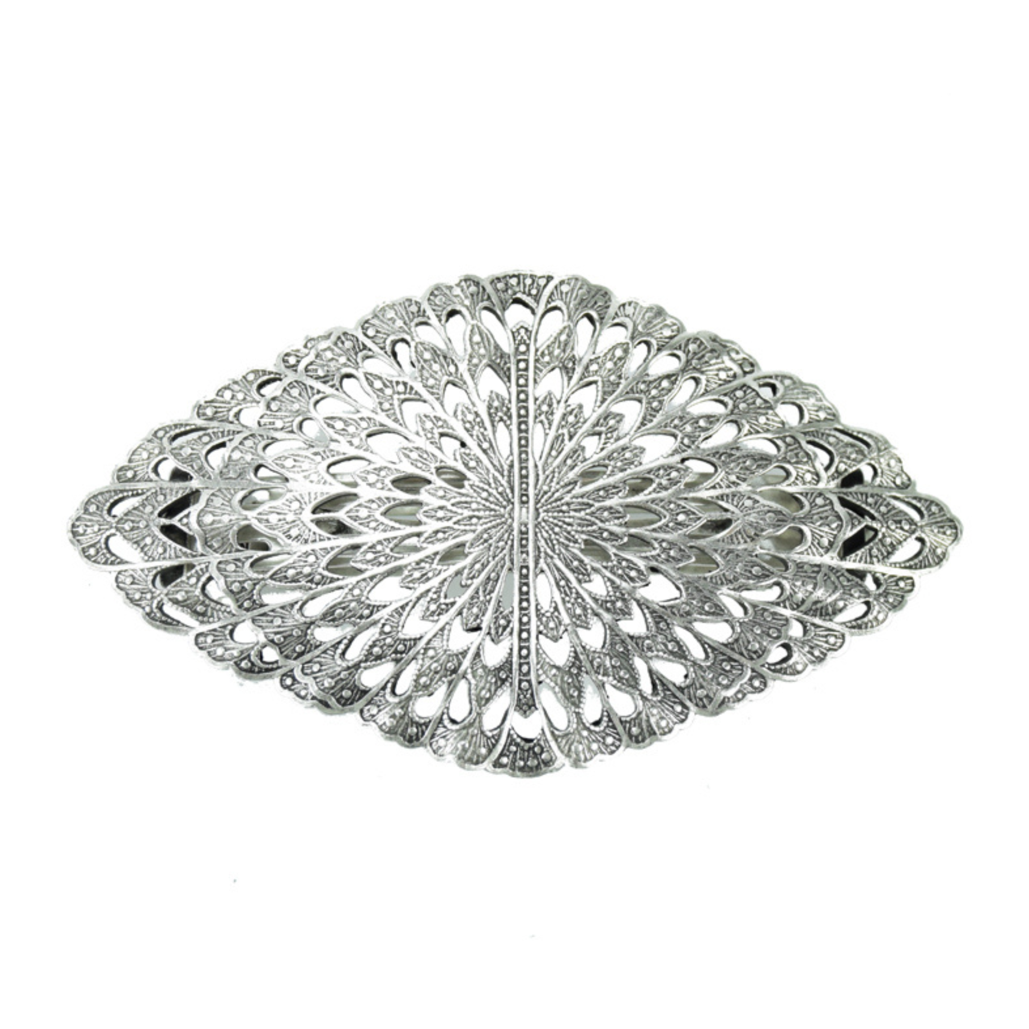 Barrette Ajourée Argentée
