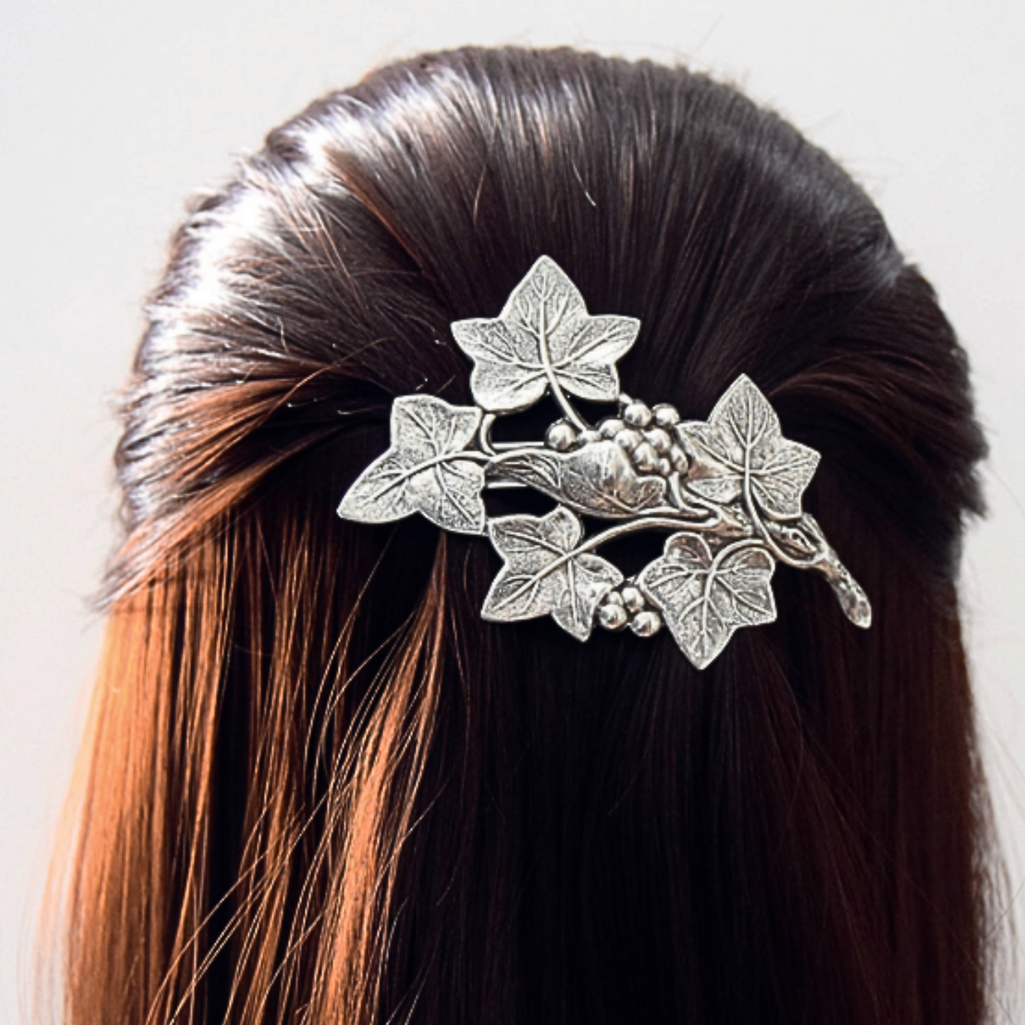 Barrette Lierre Argentée