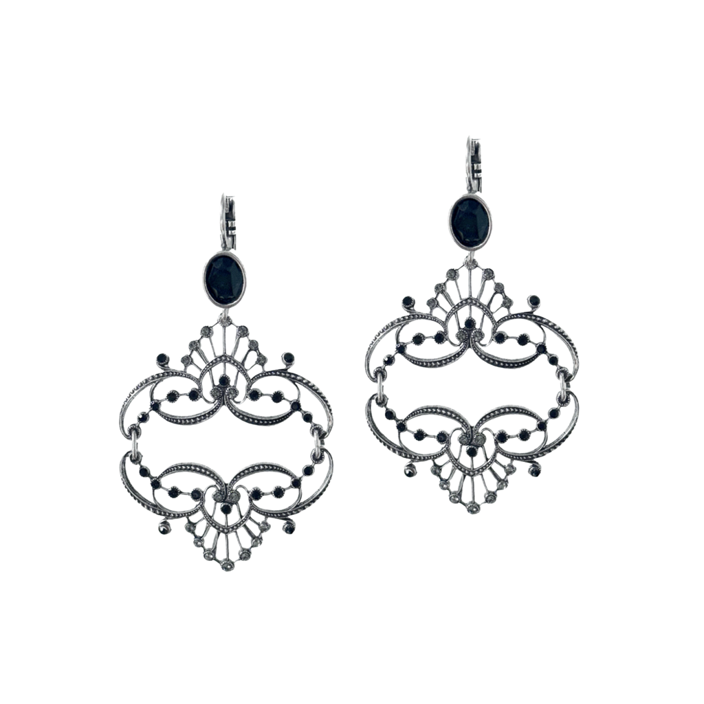 Boucles d'oreilles Antoinette Argentées
