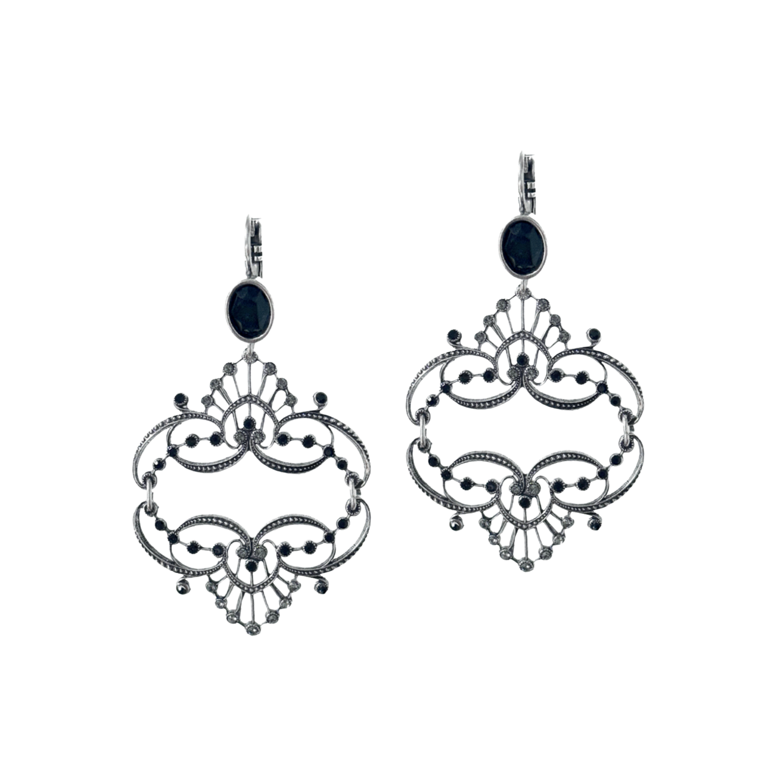 Boucles d'oreilles Antoinette Argentées