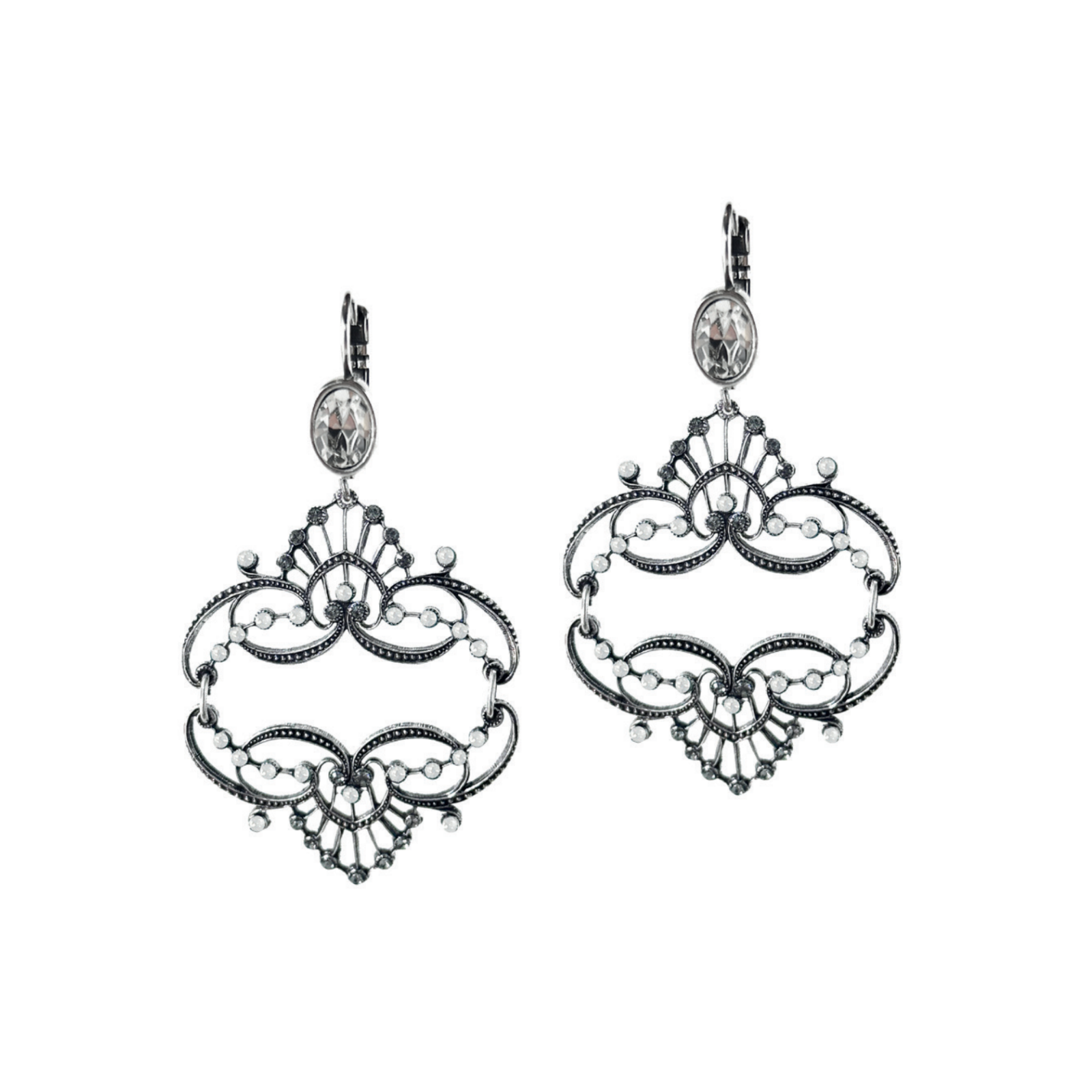 Boucles d'oreilles Antoinette Argentées